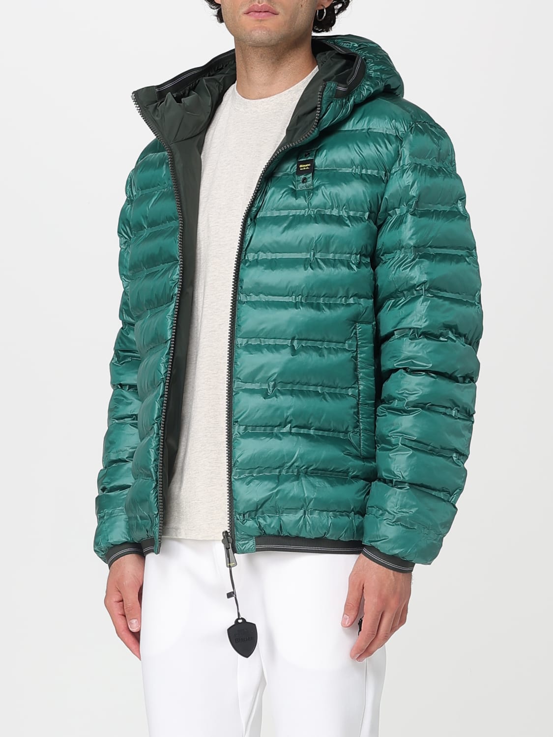 BLAUER КУРТКА: Куртка Мужское Blauer, Зеленый - Img 3