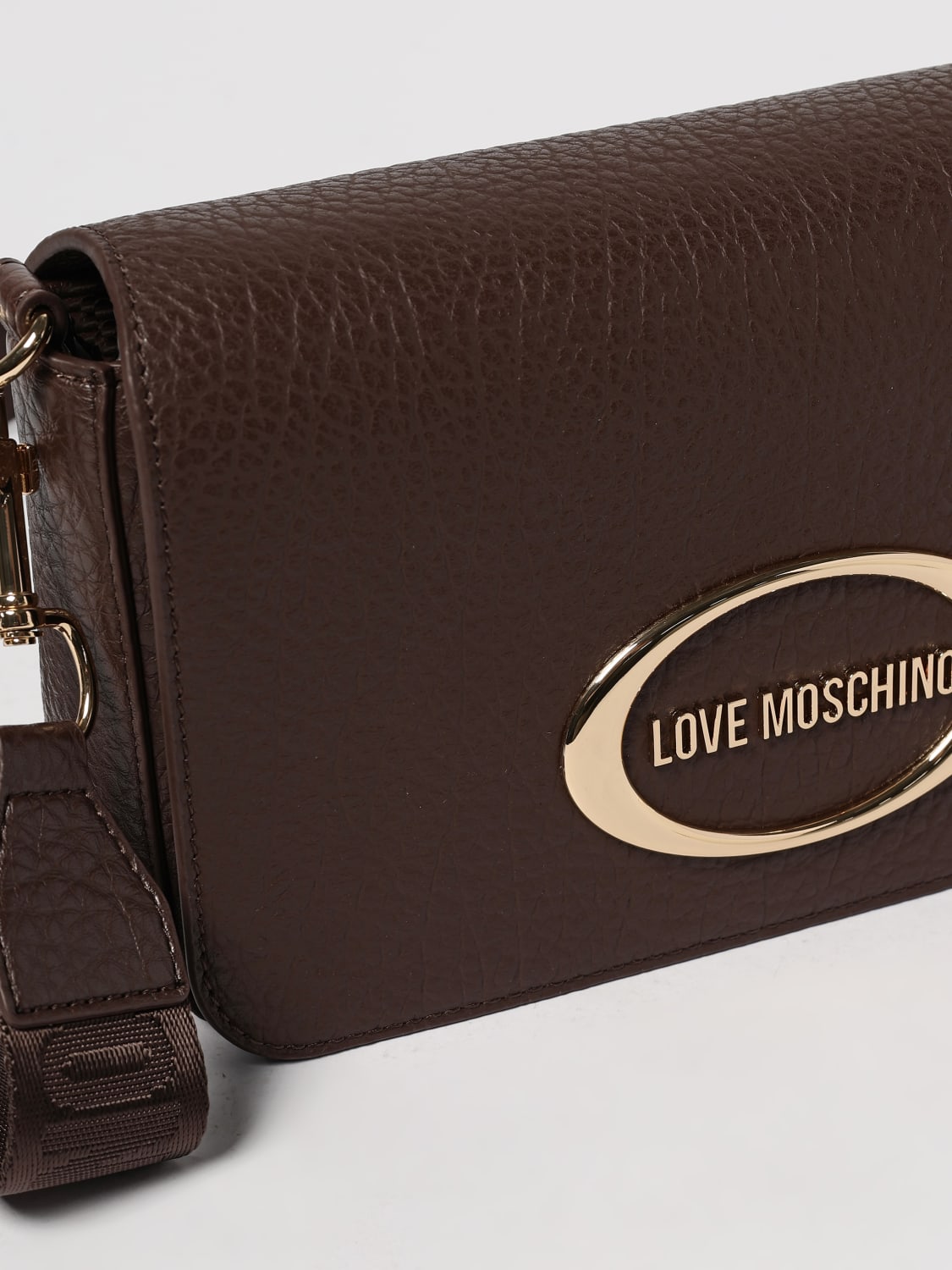 LOVE MOSCHINO SAC BANDOULIÈRE: Sac porté main femme Love Moschino, Marron - Img 3