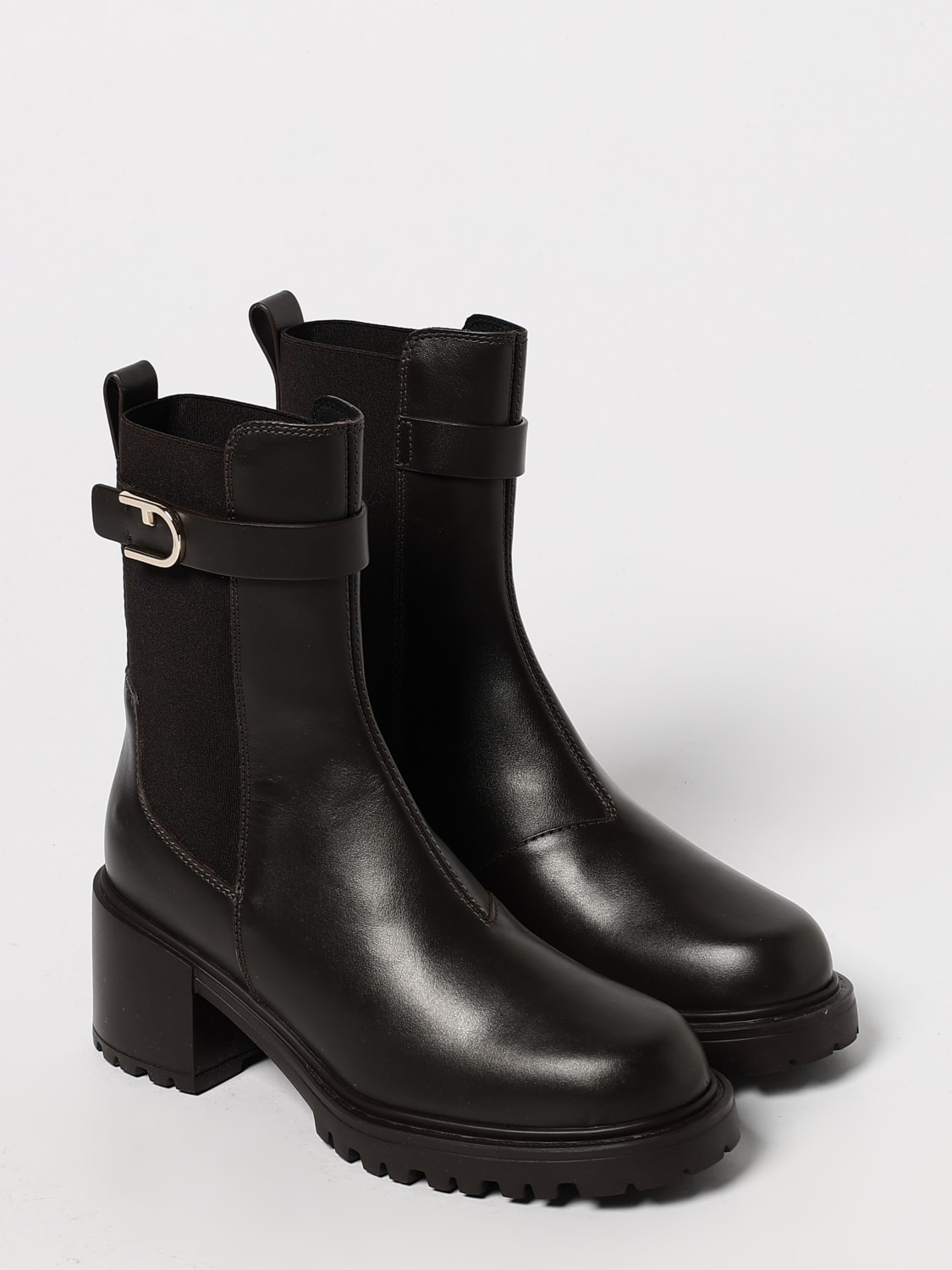 FURLA STIEFEL: Schuhe damen Furla, Kaffee Braun - Img 2