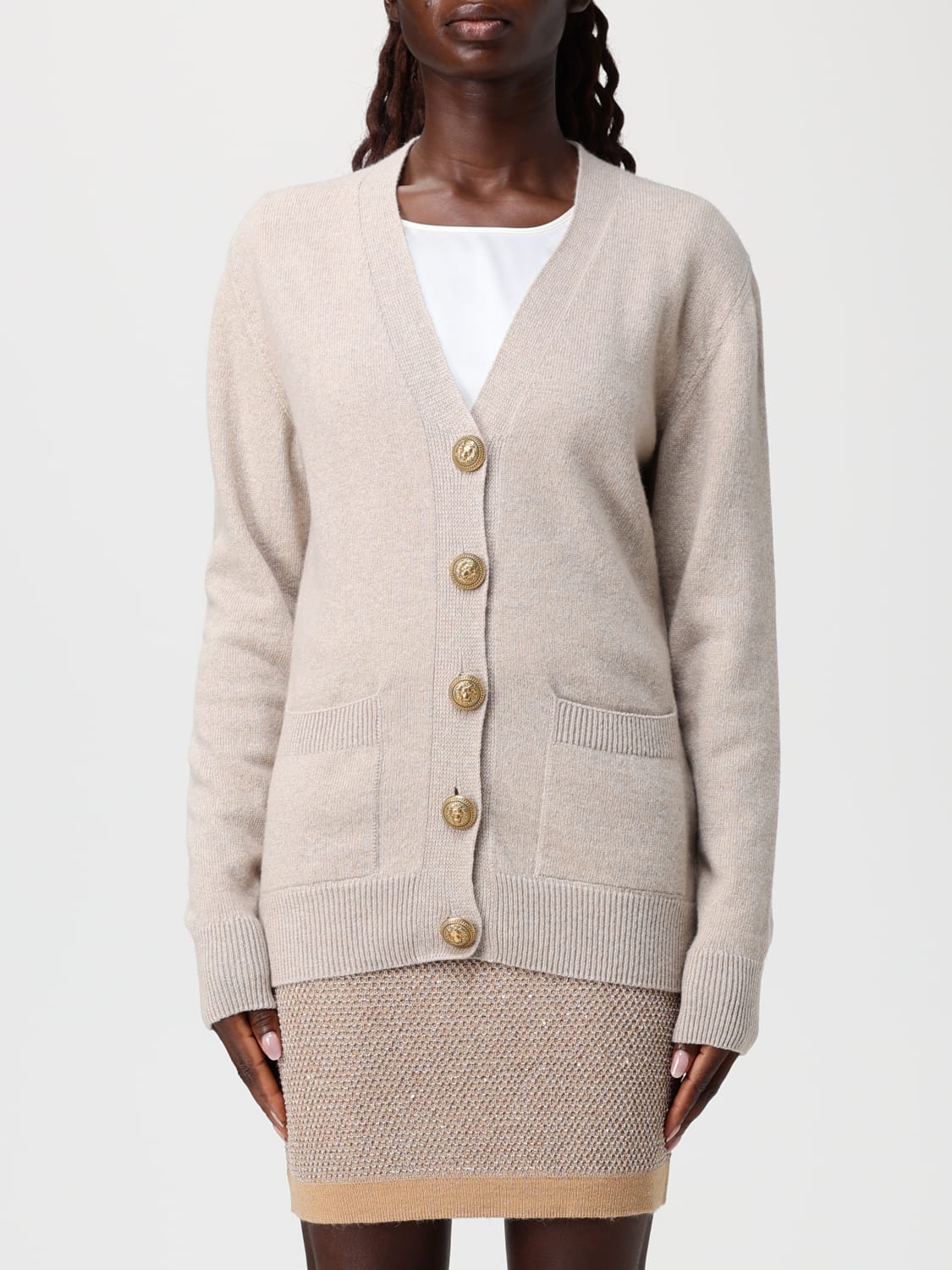 BALMAIN PULL: Pull femme Balmain, Beige - Img 1