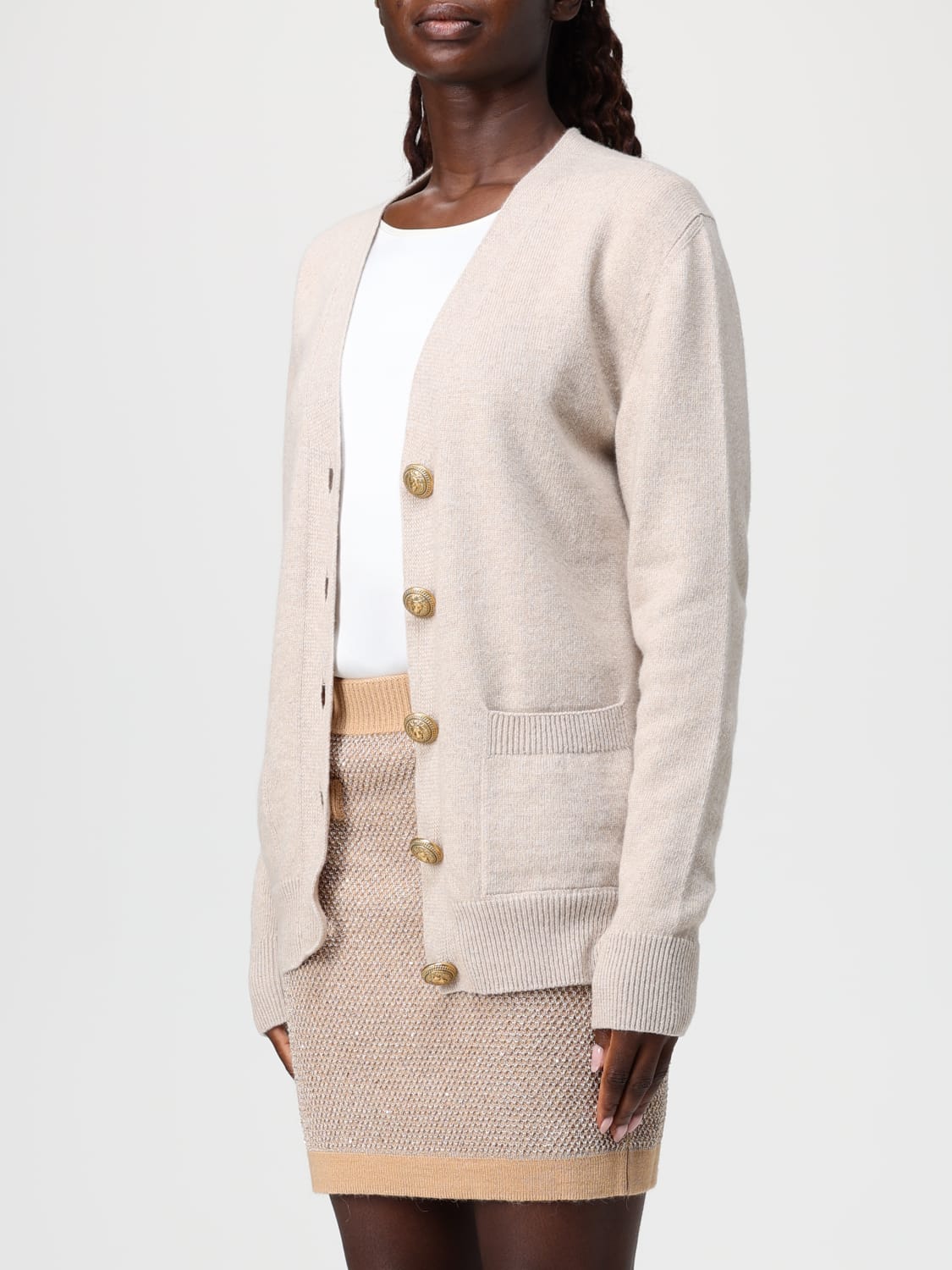 BALMAIN PULL: Pull femme Balmain, Beige - Img 4