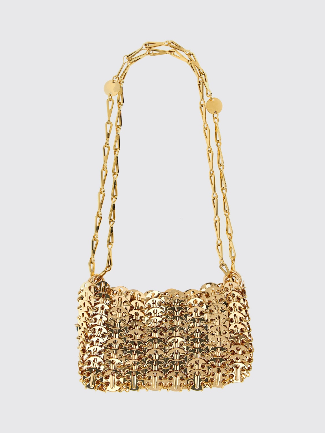 RABANNE MINI BAG: Shoulder bag woman Rabanne, Gold - Img 2