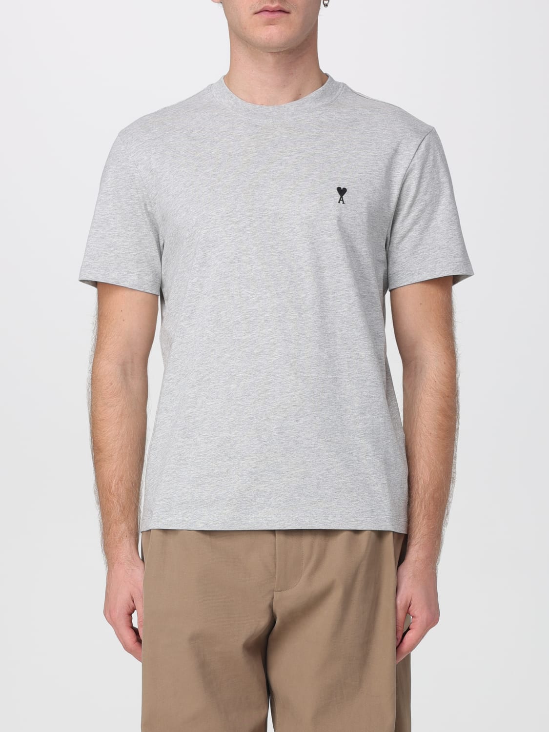 AMI PARIS T-SHIRT: T-shirt men Ami Paris, Charcoal - Img 1