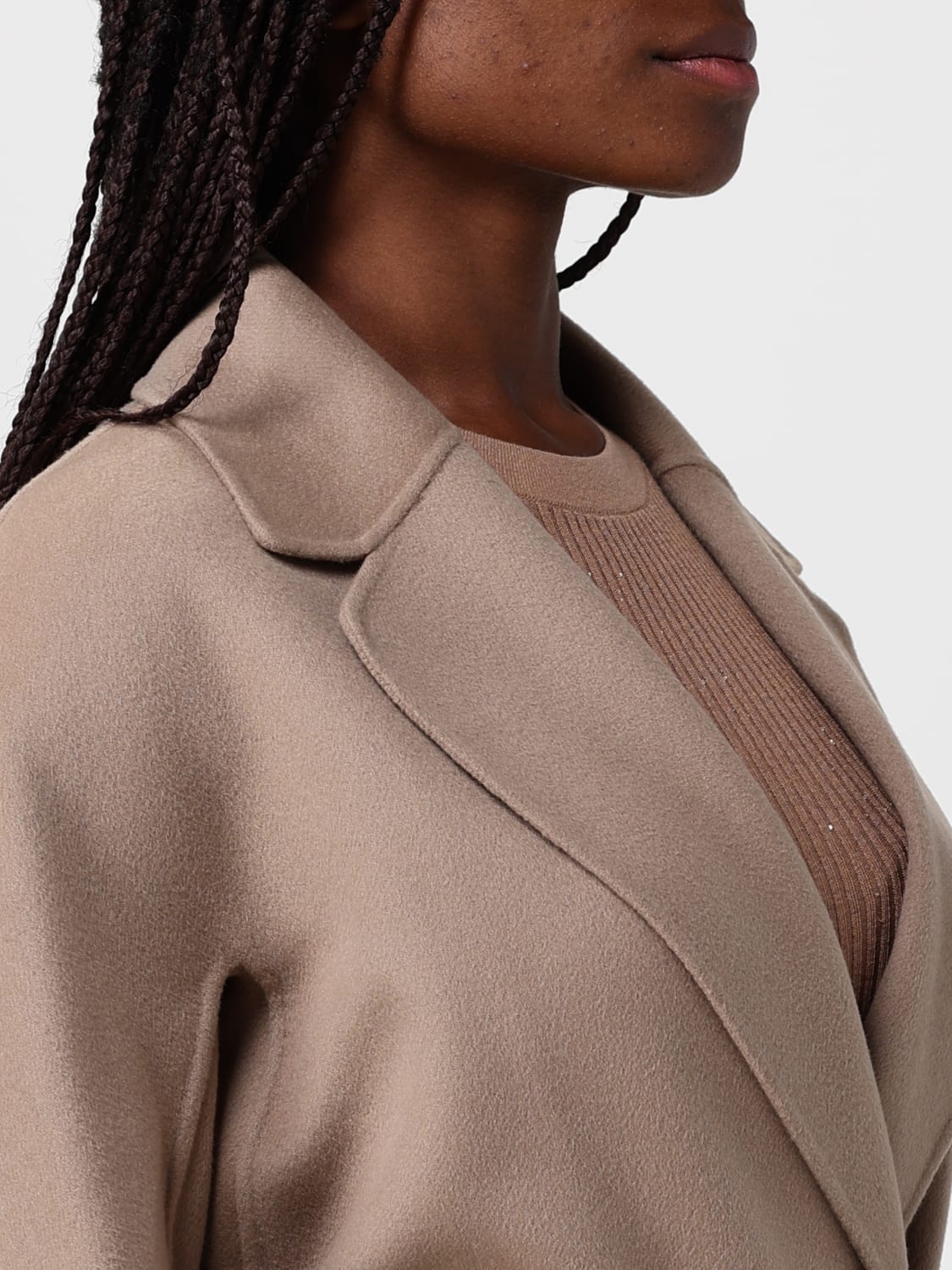 MAX MARA COAT: Trench coat woman Max Mara, Beige - Img 4