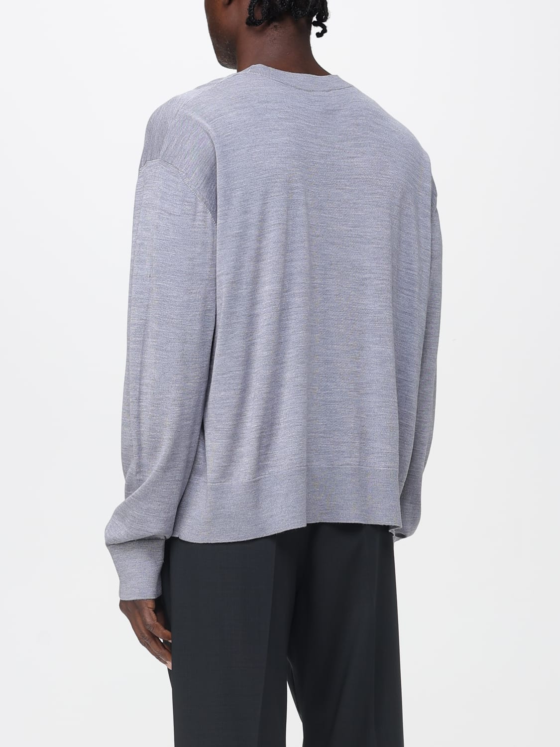 AMI PARIS PULLOVER: Pullover herren Ami Paris, Grau - Img 2