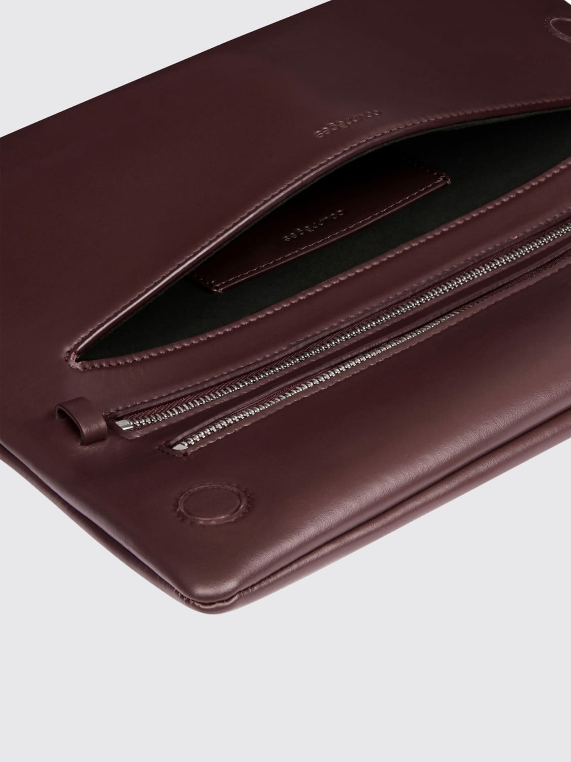 COURRÈGES BORSA A SPALLA: Borsa Cuff Courrèges in pelle , Bordeaux - Img 5