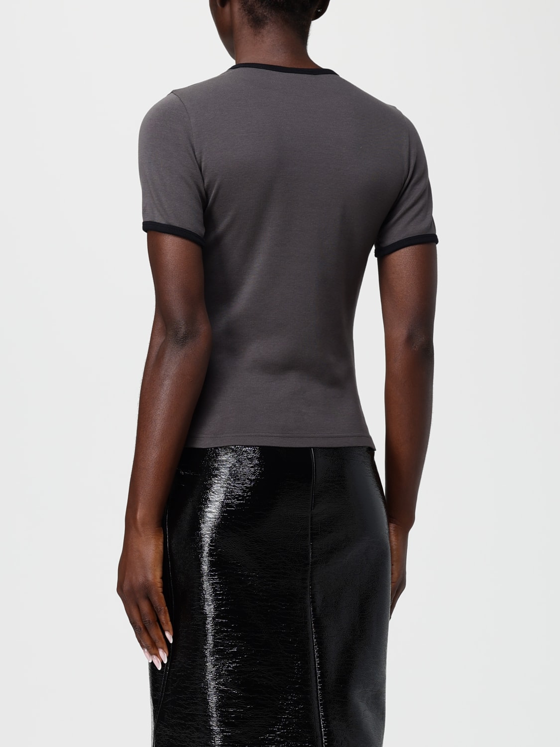 COURRÈGES T-SHIRT: T-shirt woman CourrÈges, Grey - Img 3