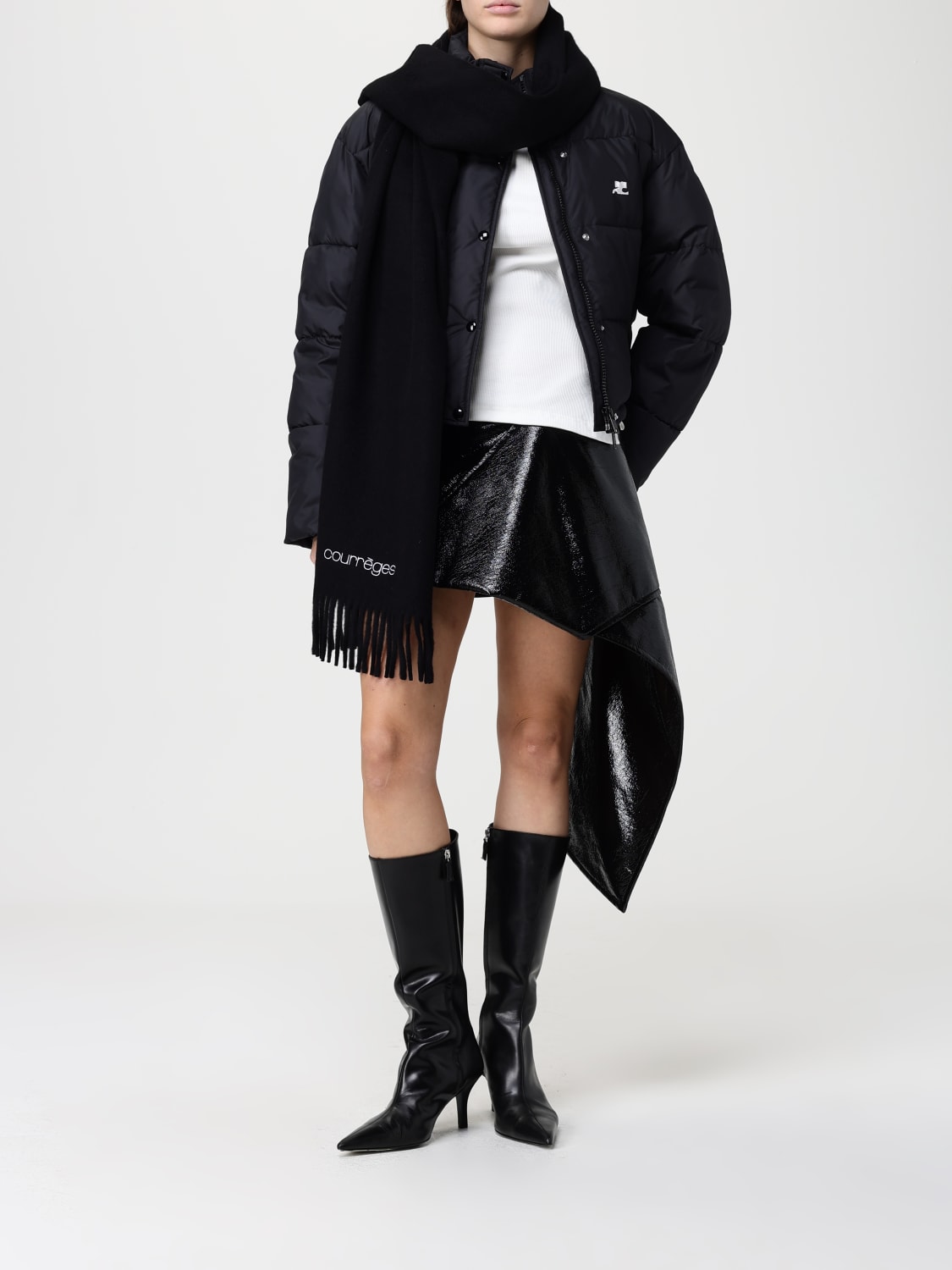 COURRÈGES SKIRT: Skirt woman CourrÈges, Black - Img 2