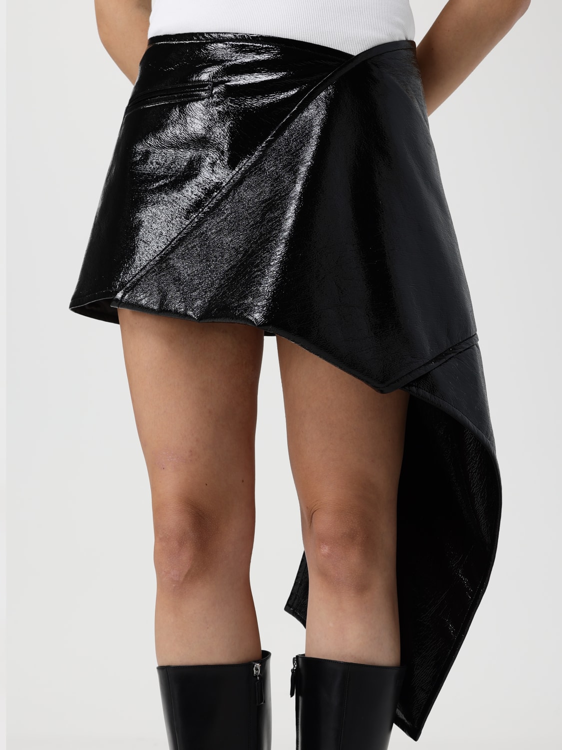 COURRÈGES SKIRT: Skirt woman CourrÈges, Black - Img 4