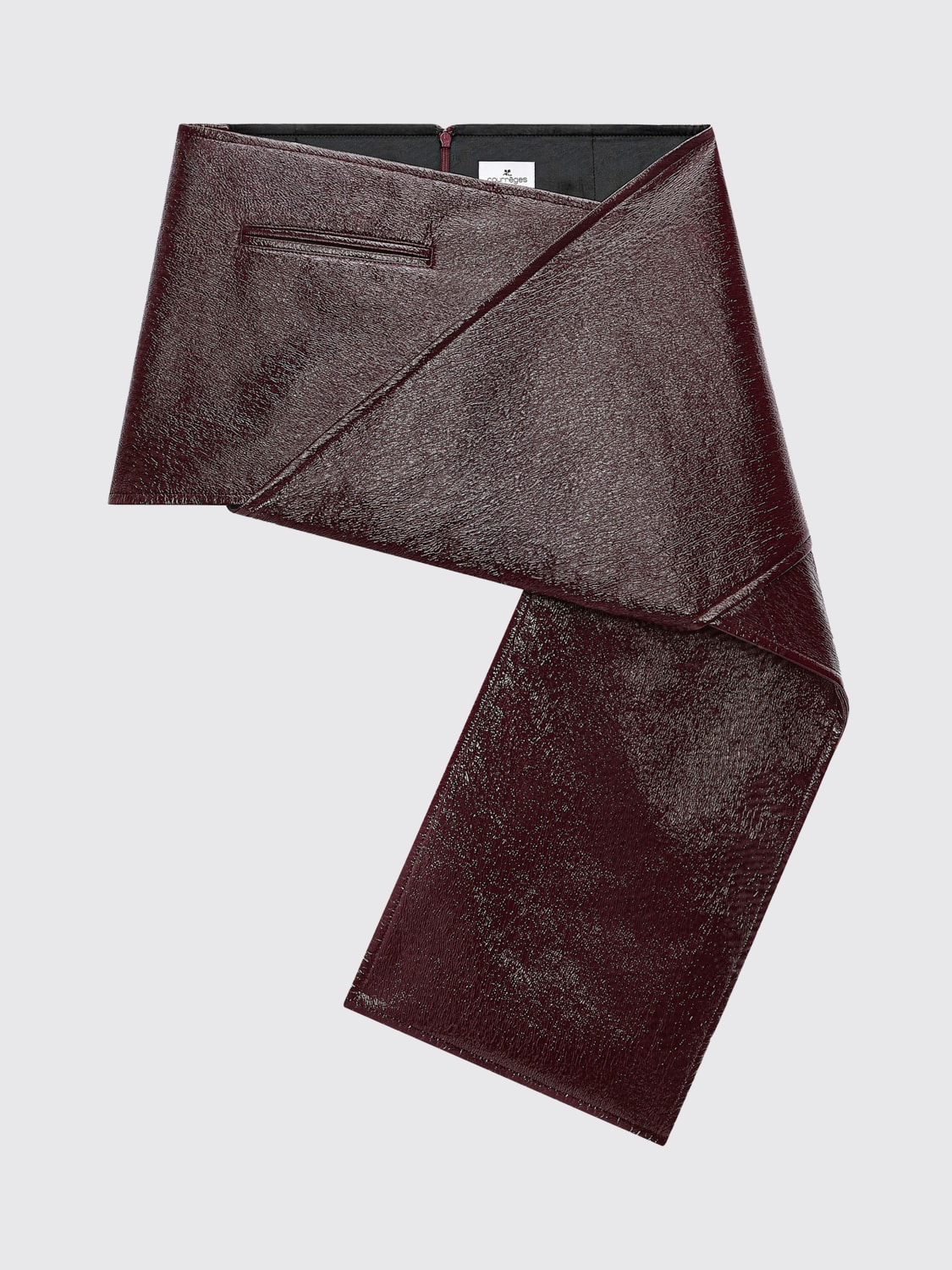 COURRÈGES SKIRT: Skirt woman CourrÈges, Burgundy - Img 4