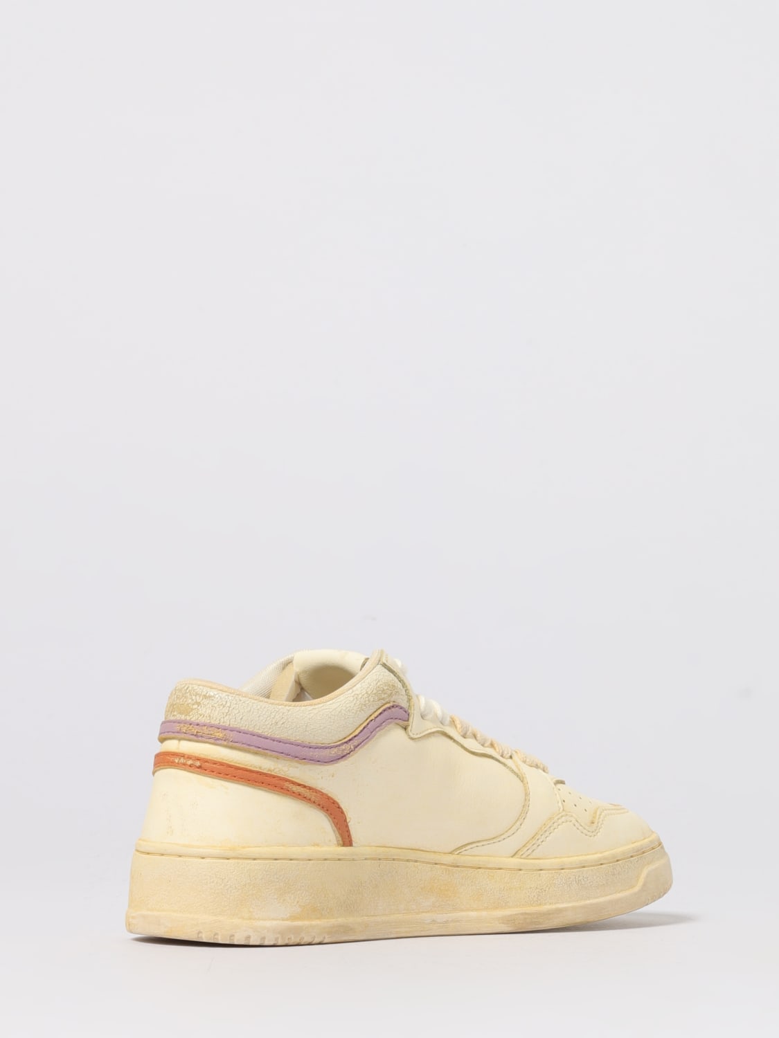 AUTRY SNEAKERS: Sneakers Med-Way Autry in pelle used , Bianco - Img 3