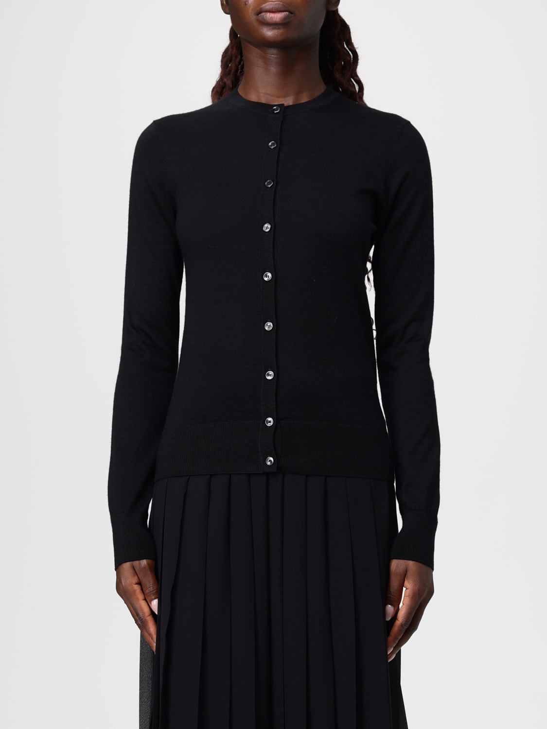 DOLCE & GABBANA MAGLIA: Cardigan classico Dolce & Gabbana in lana , Nero - Img 1