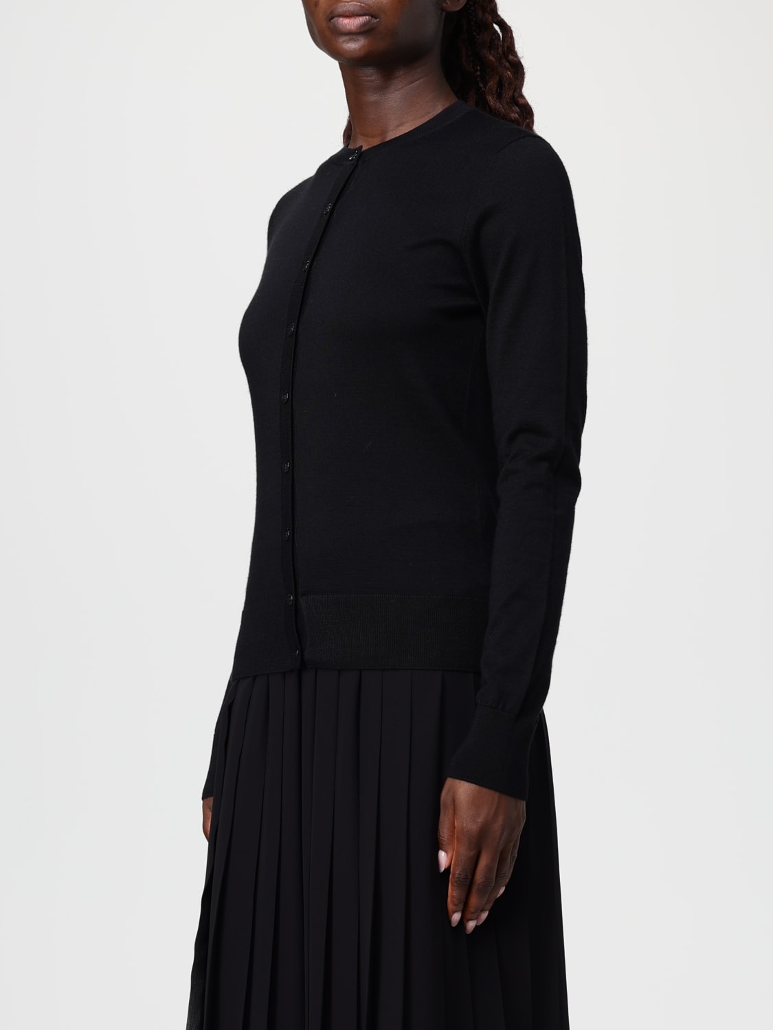 DOLCE & GABBANA MAGLIA: Cardigan classico Dolce & Gabbana in lana , Nero - Img 4