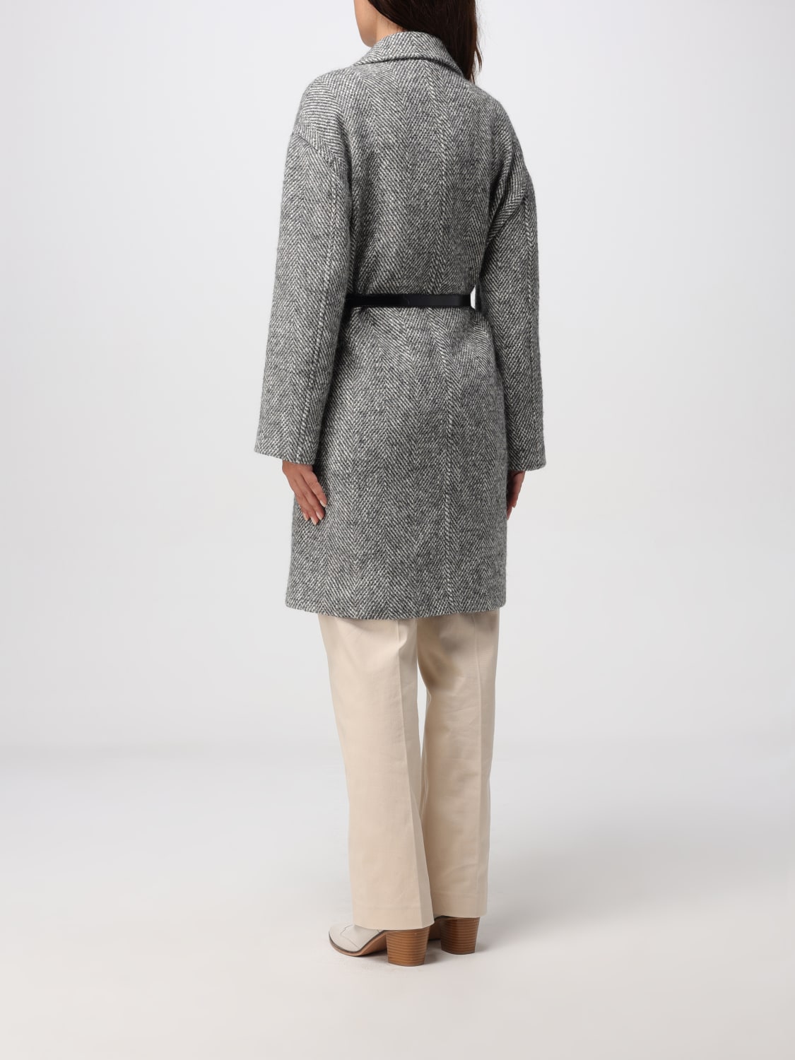LIU JO COAT: Coat woman Liu Jo, Grey - Img 2