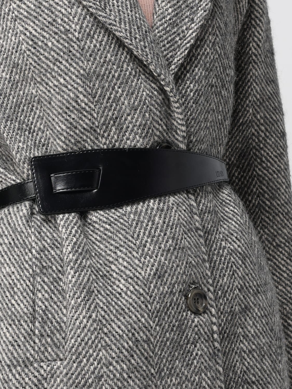 LIU JO COAT: Coat woman Liu Jo, Grey - Img 4