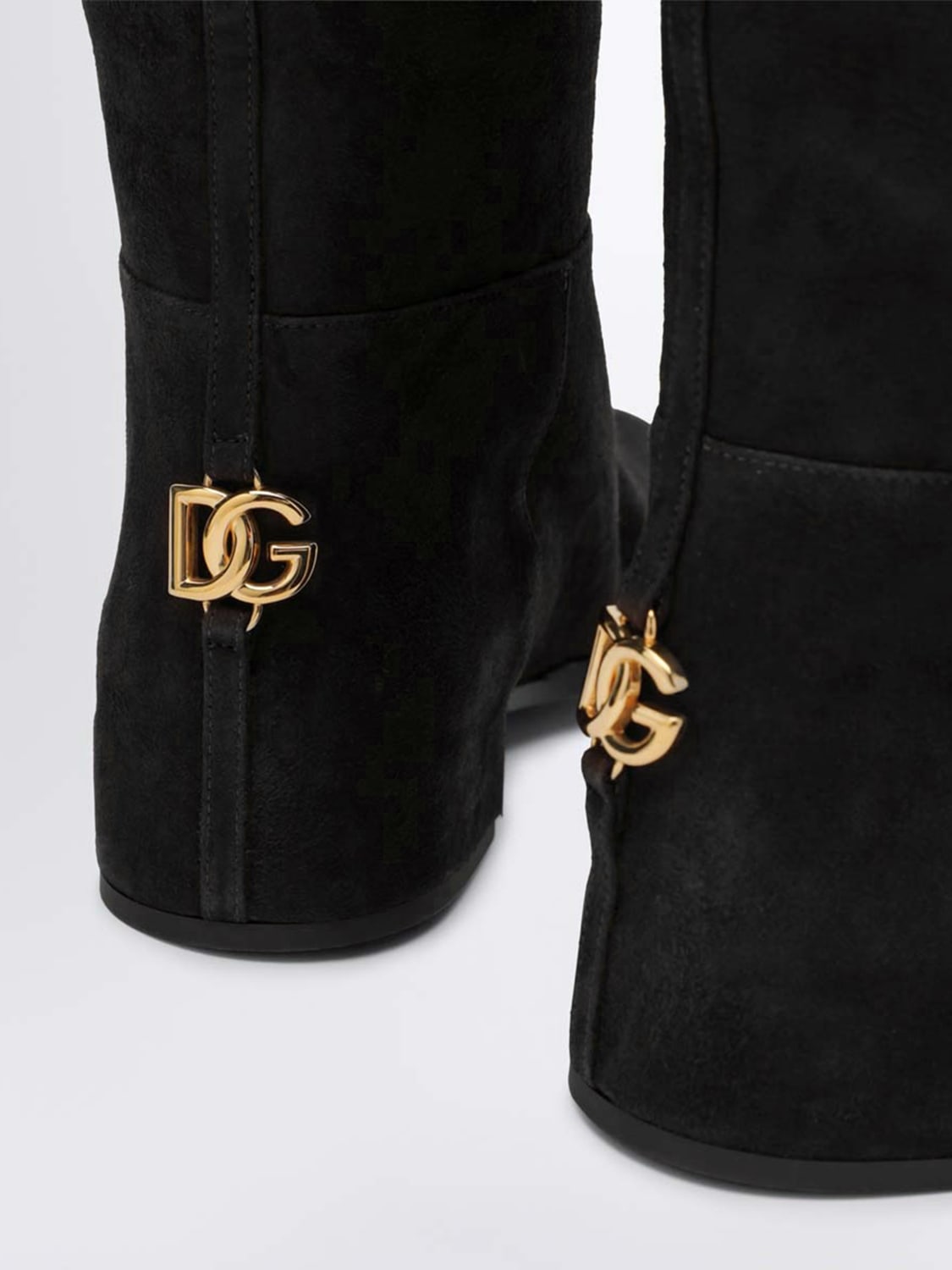 DOLCE & GABBANA STIVALI: Stivale Dolce & Gabbana in camoscio , Nero - Img 4