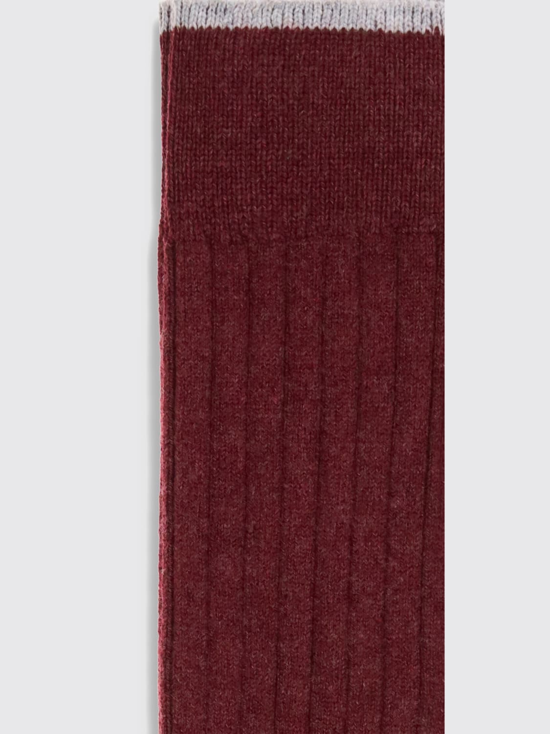 BRUNELLO CUCINELLI SOCKS: Socks men Brunello Cucinelli, Burgundy - Img 3