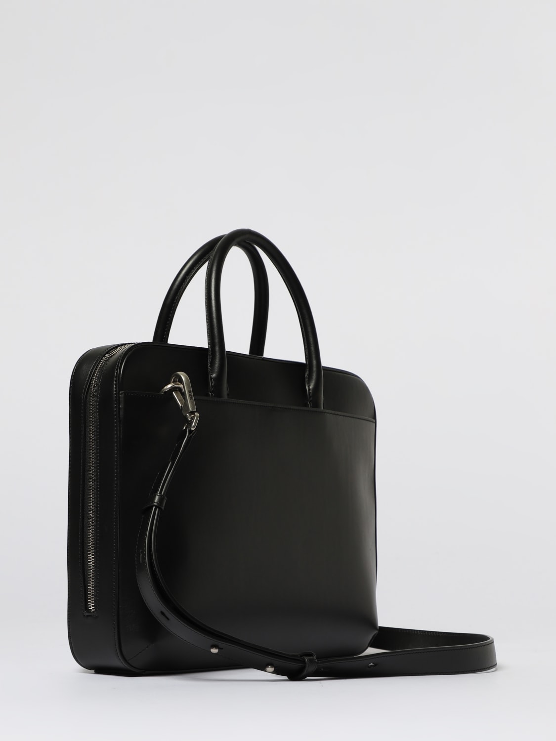 TOD'S BORSA: Borsa da lavoro T Timeless Slim Tod's in pelle, Nero - Img 2