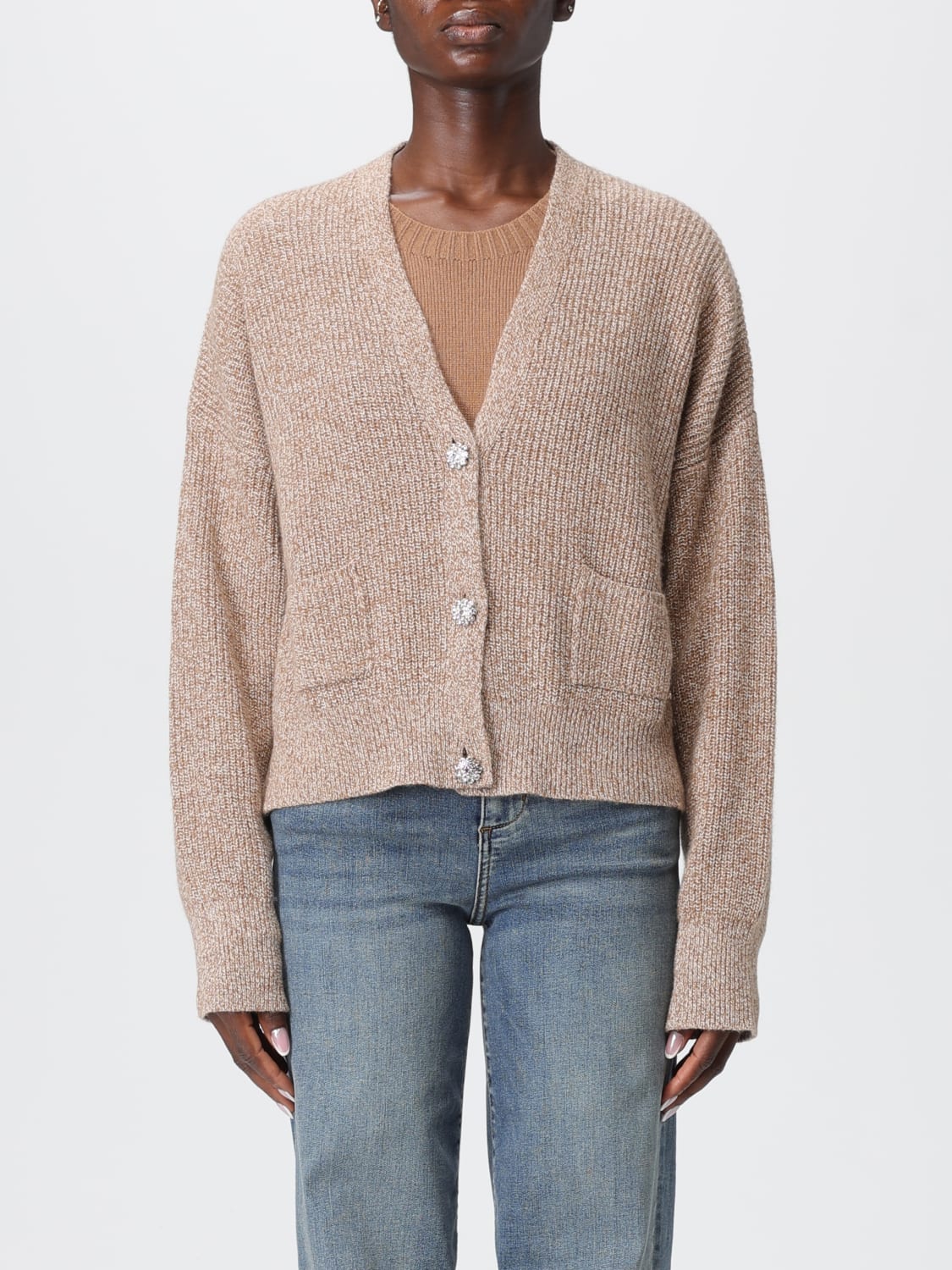 LIU JO JUMPER: Sweatshirt woman Liu Jo, Beige - Img 1