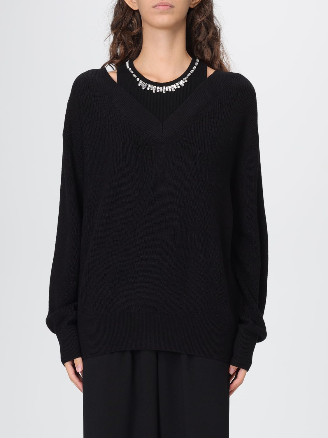 LIU JO JERSEY: Sudadera mujer Liu Jo, Negro - Img 1