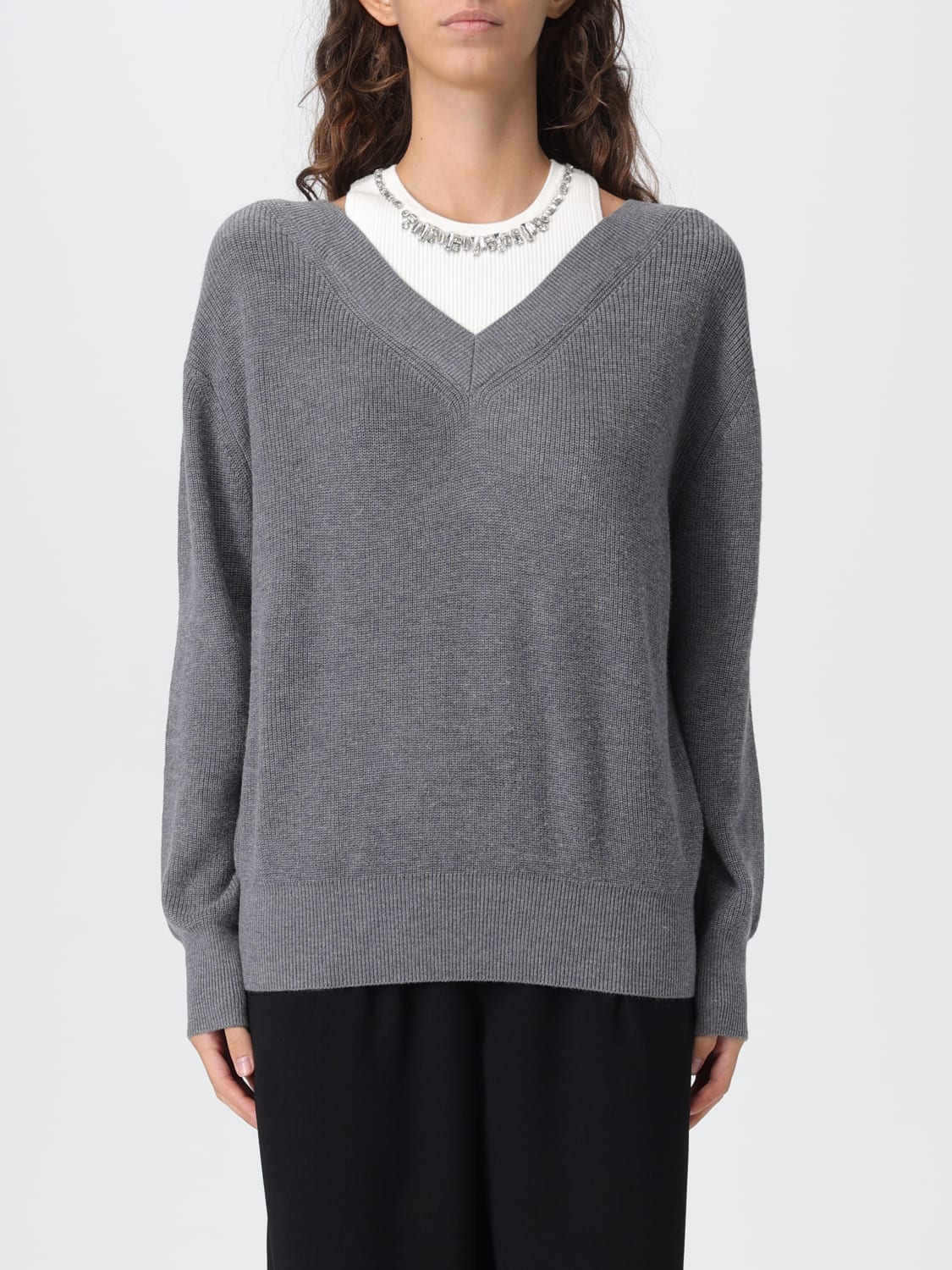 LIU JO PULL: Sweat-shirt femme Liu Jo, Gris - Img 1