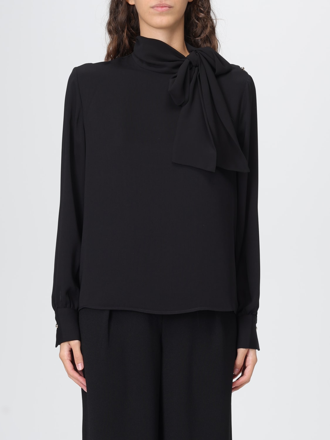 LIU JO TOP: Hemdbluse damen Liu Jo, Schwarz - Img 1