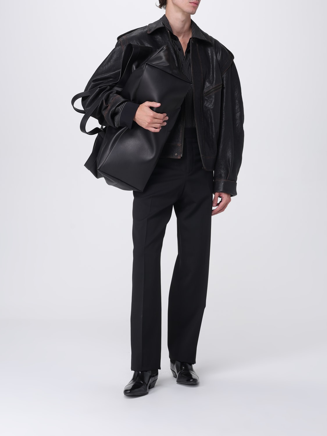 SAINT LAURENT SHOULDER BAG: Bags men Saint Laurent, Black - Img 2