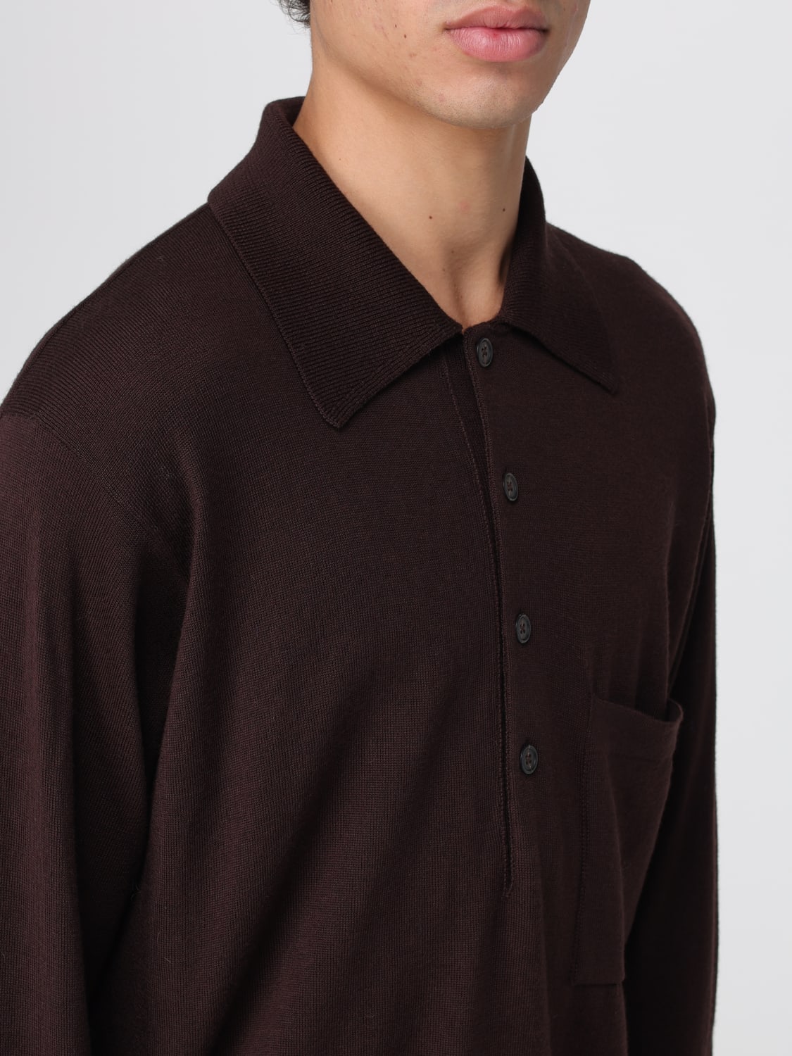 UNIVERSAL WORKS 폴로 셔츠: 스웨터 남성 Universal Works, 브라운 - Img 3