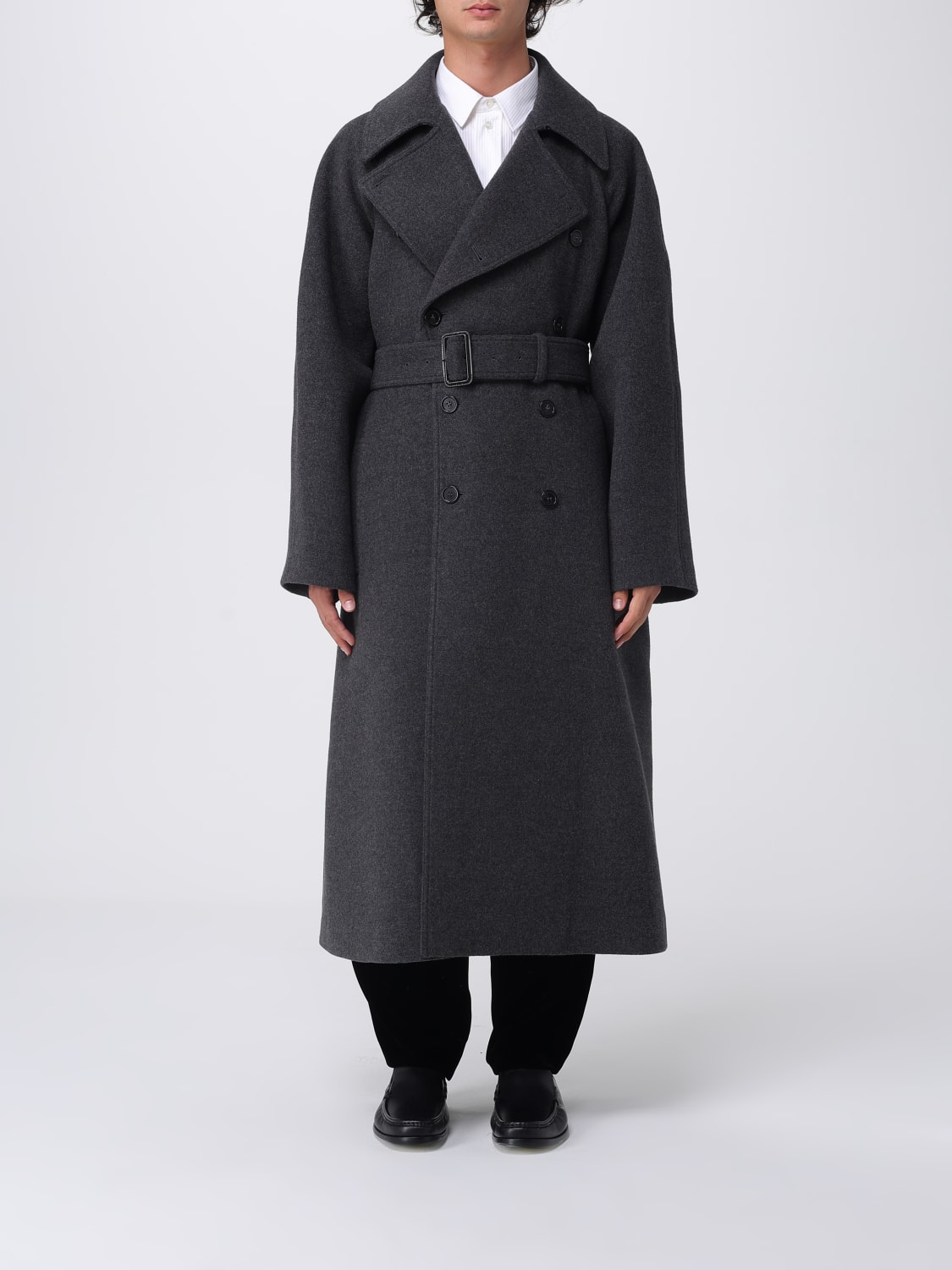 SAINT LAURENT COAT: Coat men Saint Laurent, Grey - Img 1