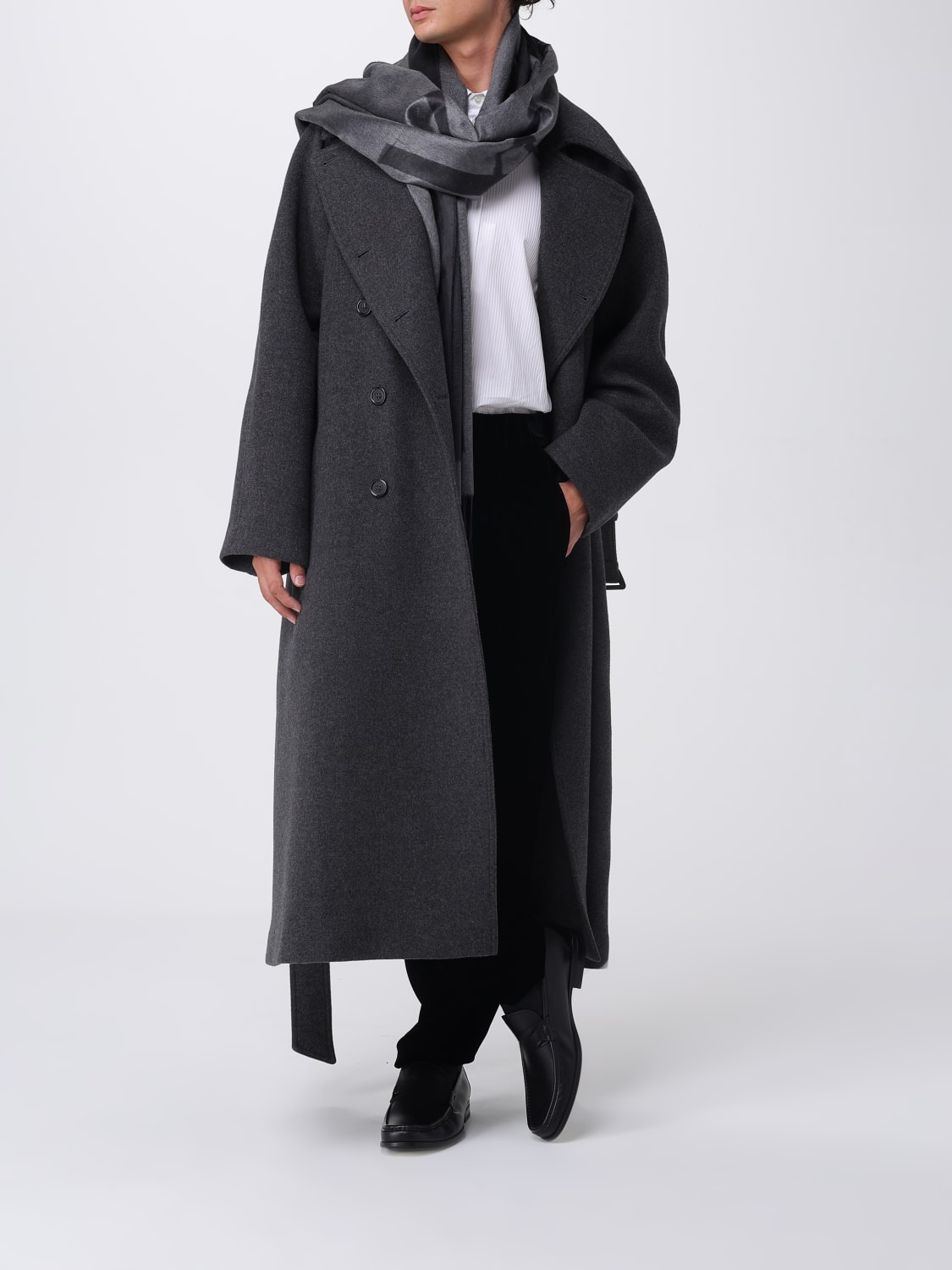 SAINT LAURENT COAT: Coat men Saint Laurent, Grey - Img 2