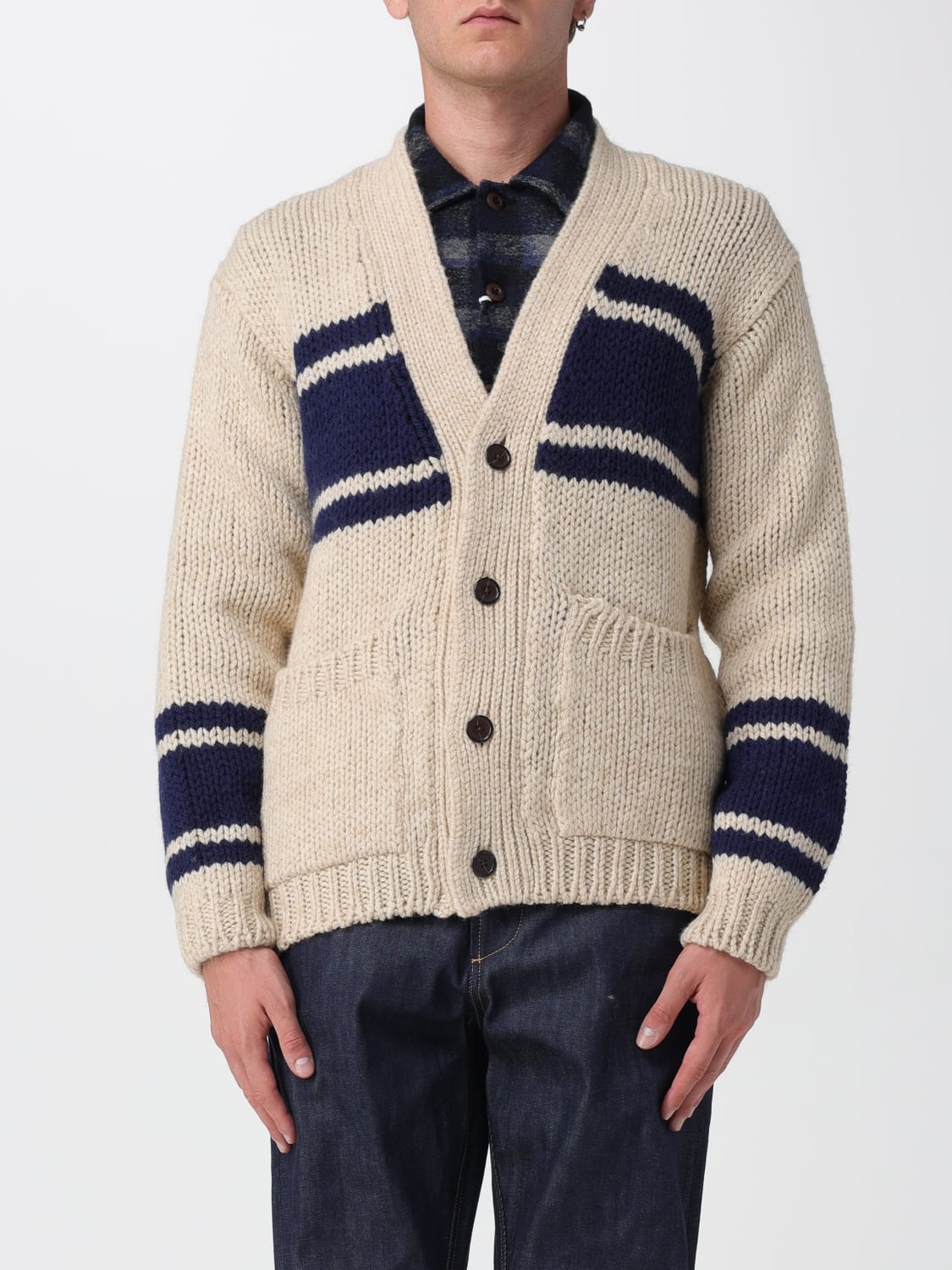 UNIVERSAL WORKS PULL: Pull homme Universal Works, Terre - Img 1