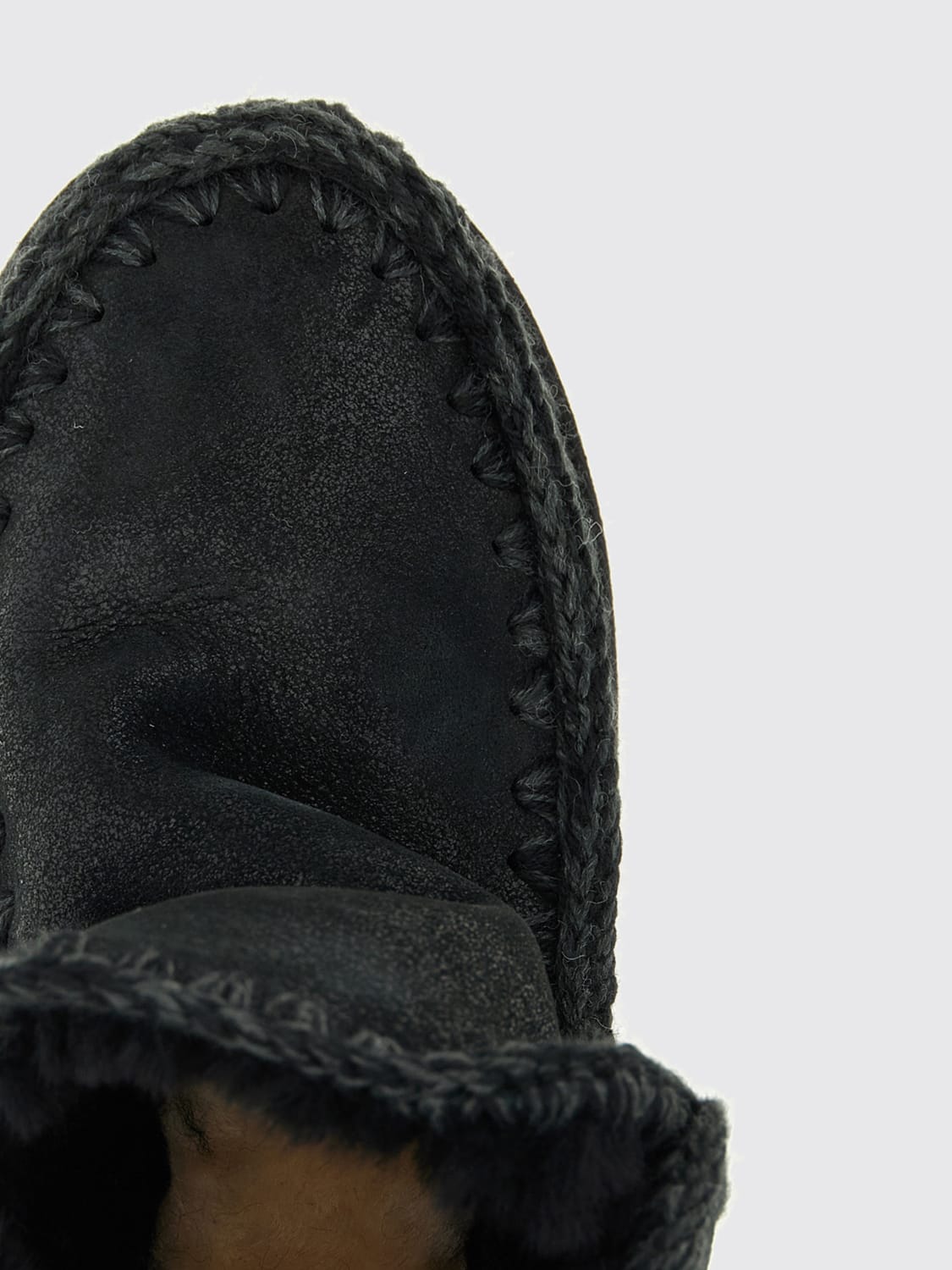 MOU BOOTS: Flat ankle boots woman Mou, Black - Img 4