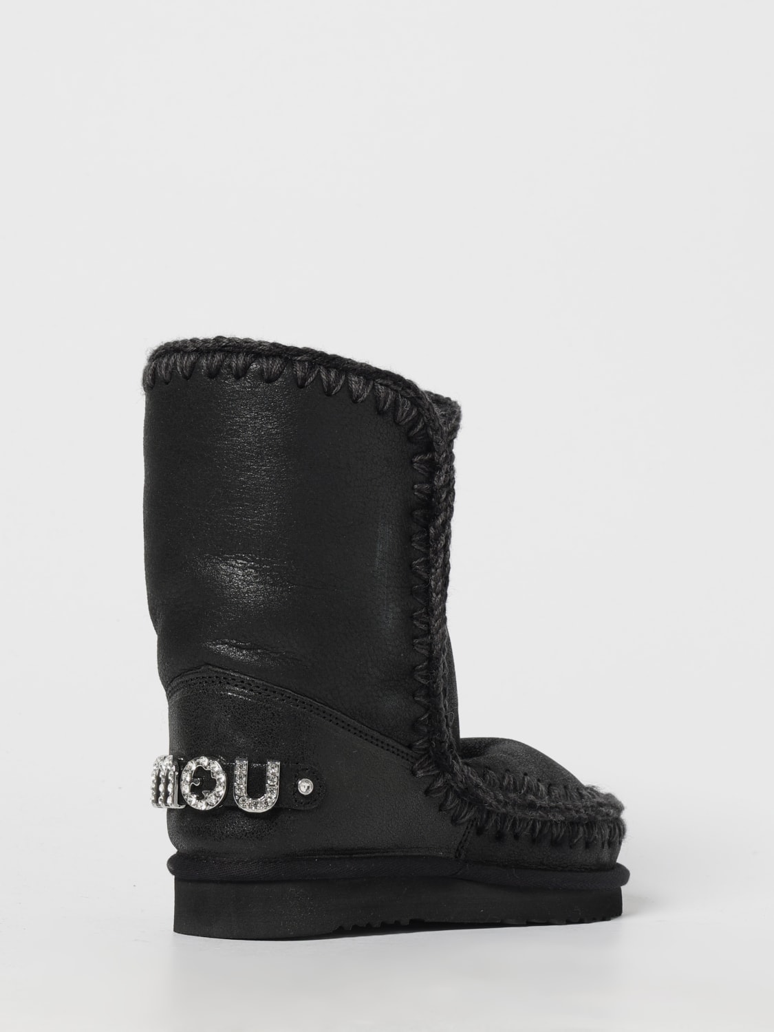 MOU BOTAS: Botines planos mujer Mou, Negro - Img 3