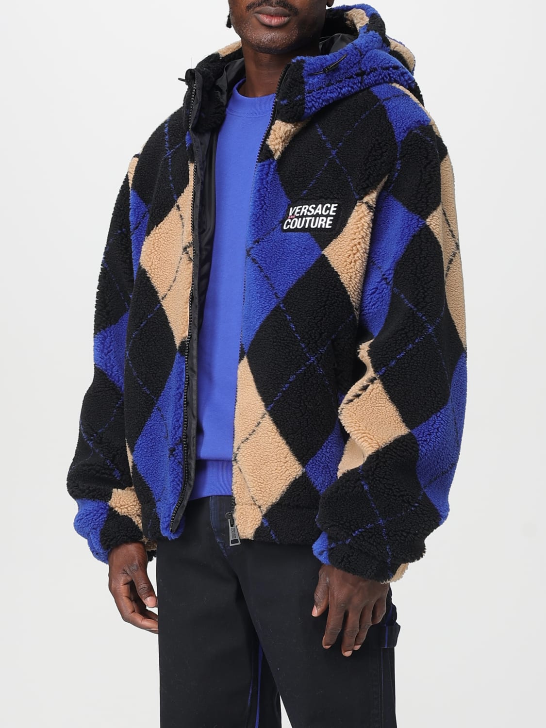 VERSACE JEANS COUTURE JACKET: Blazer men Versace Jeans Couture, Multicolor - Img 3