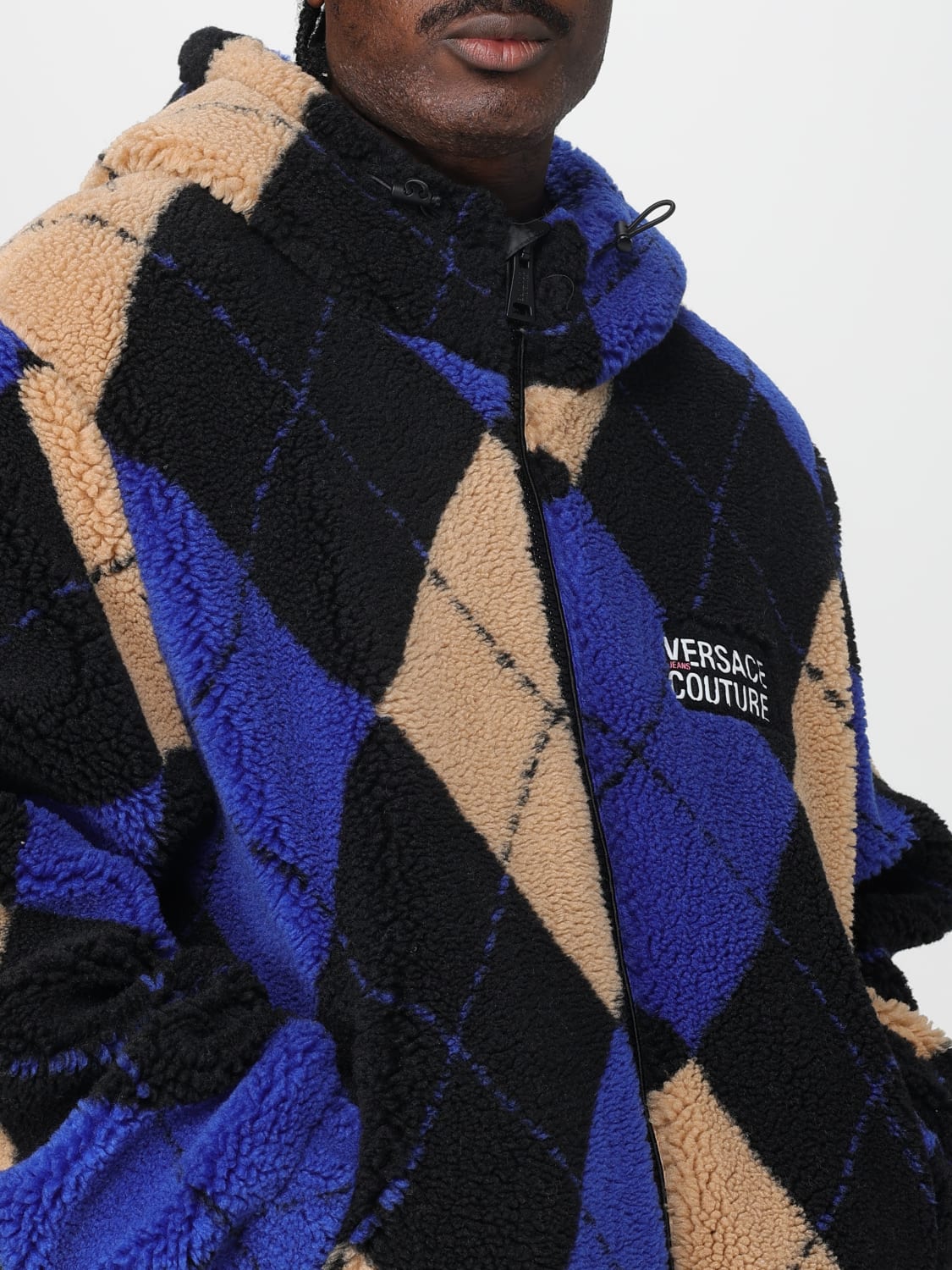 VERSACE JEANS COUTURE JACKET: Blazer men Versace Jeans Couture, Multicolor - Img 4