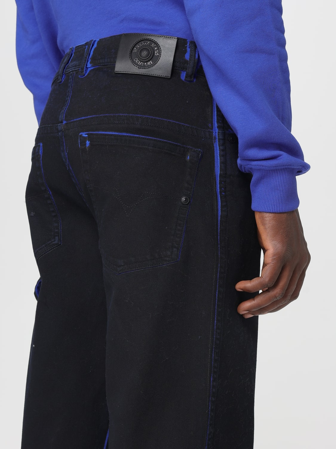 VERSACE JEANS COUTURE JEANS: Jeans herren Versace Jeans Couture, Blau - Img 3