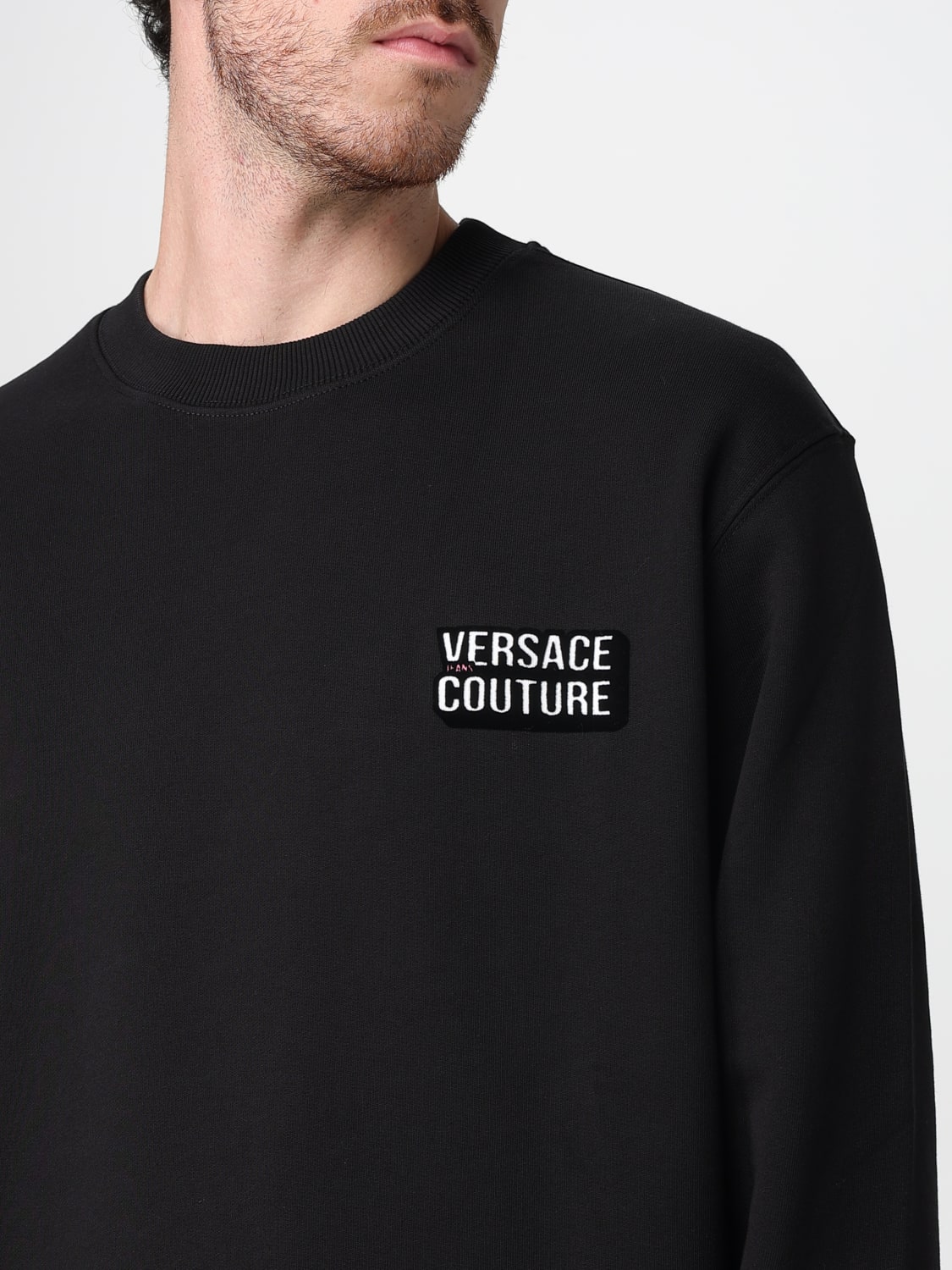 VERSACE JEANS COUTURE SWEATSHIRT: Sweatshirt men Versace Jeans Couture, Black - Img 3