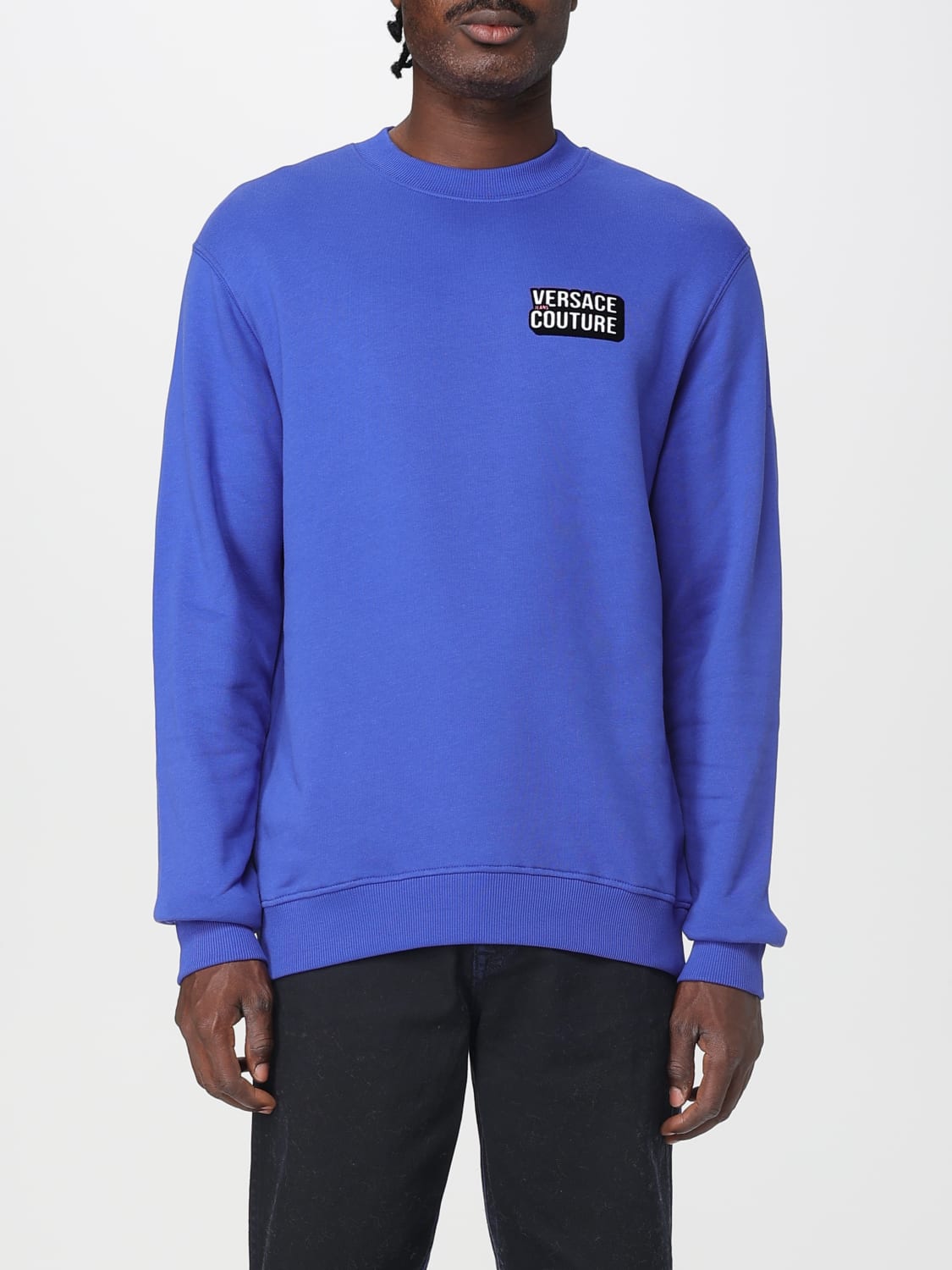 VERSACE JEANS COUTURE SWEATSHIRT: Sweatshirt men Versace Jeans Couture, Blue - Img 1