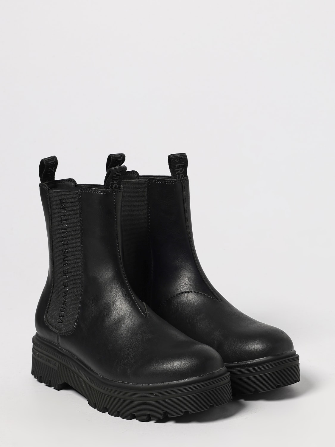 VERSACE JEANS COUTURE BOOT: Boots men Versace Jeans Couture, Black - Img 2