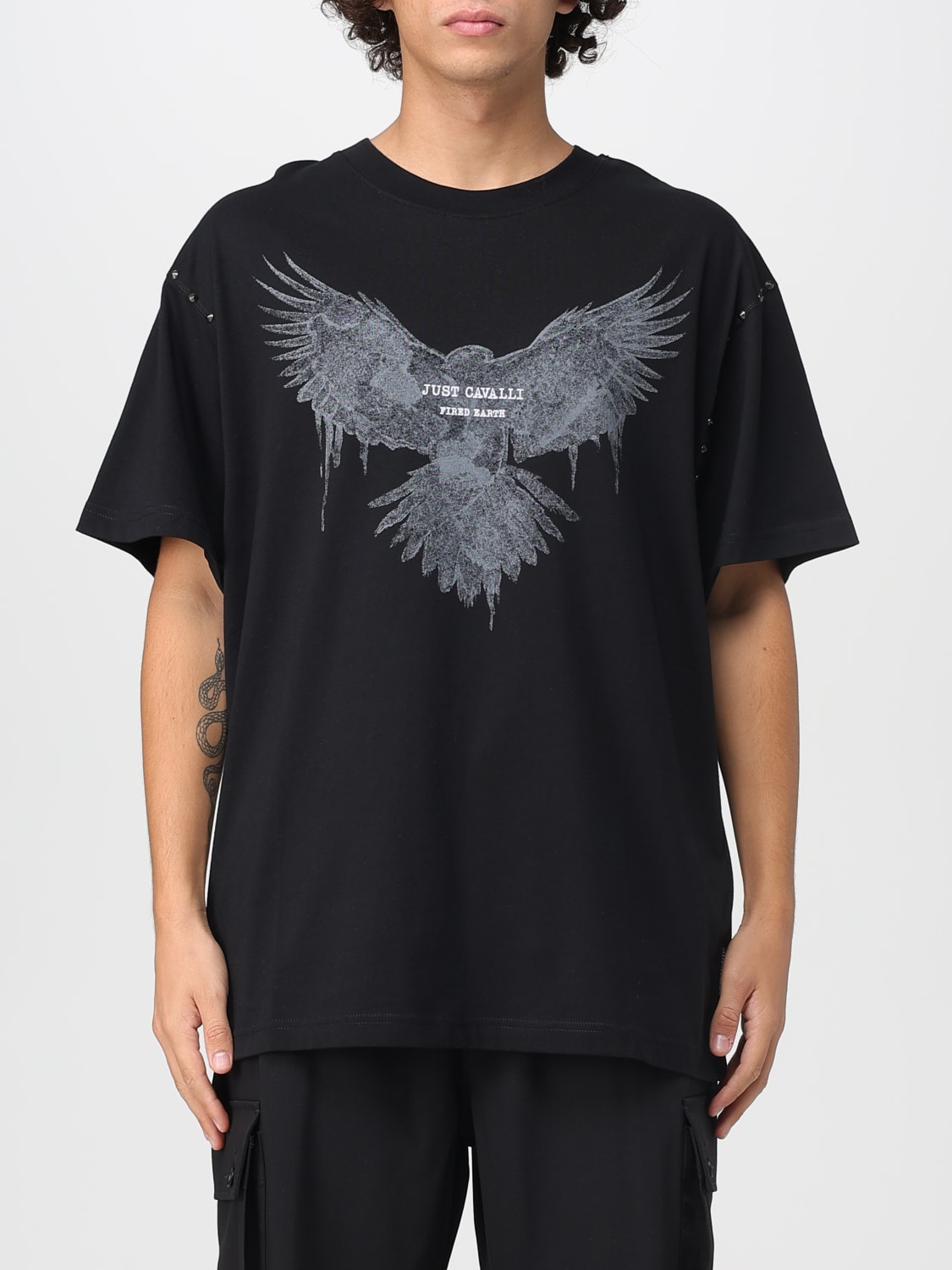 JUST CAVALLI: T-shirt men - Black | Just Cavalli t-shirt