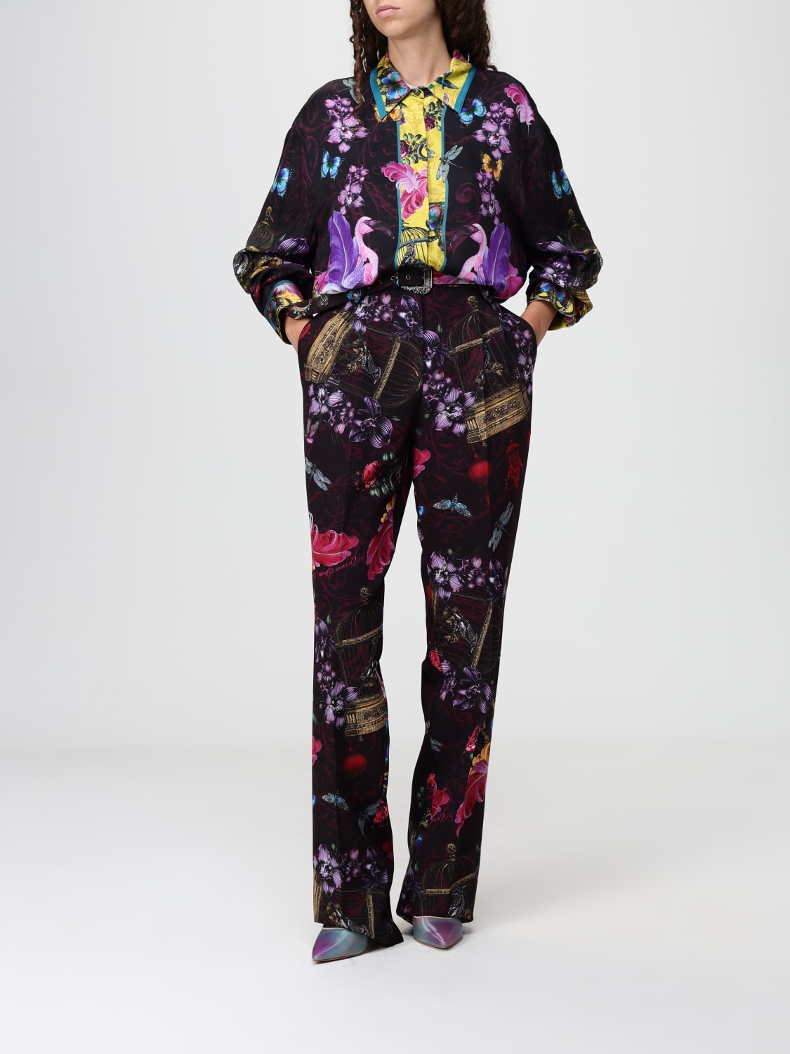 VERSACE JEANS COUTURE PANTS: Pants woman Versace Jeans Couture, Black - Img 2