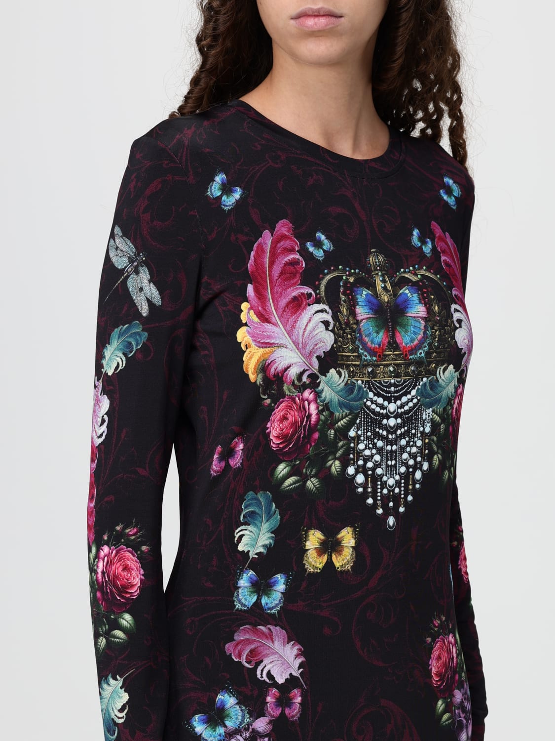 VERSACE JEANS COUTURE DRESS: Dress woman Versace Jeans Couture, Multicolor - Img 3