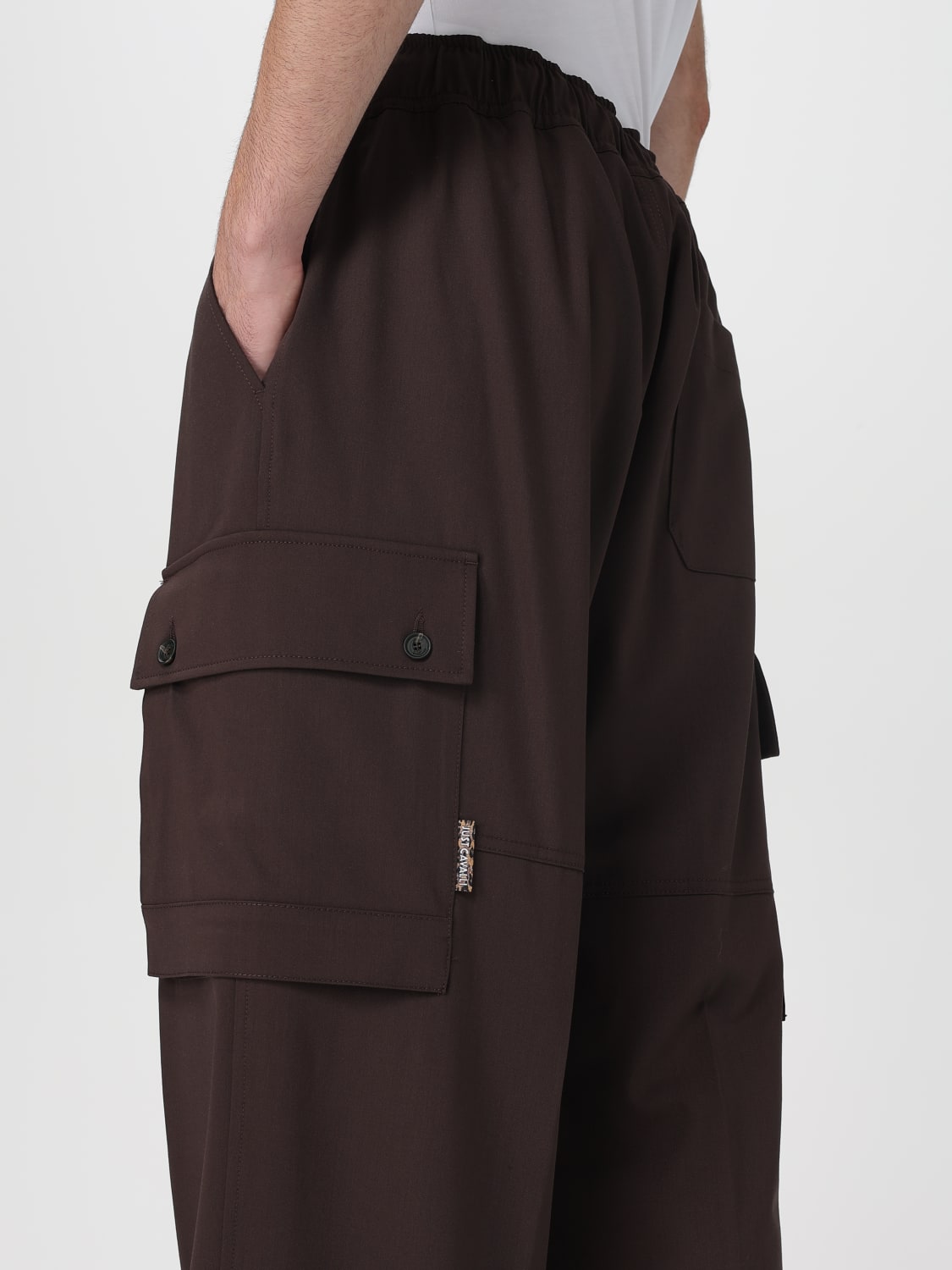 JUST CAVALLI 팬츠: 팬츠 남성 Just Cavalli, 브라운 - Img 3