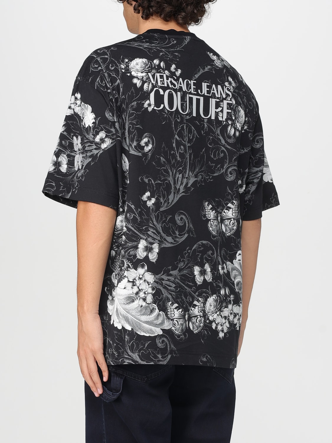 VERSACE JEANS COUTURE T-SHIRT: T-shirt men Versace Jeans Couture, Black - Img 2