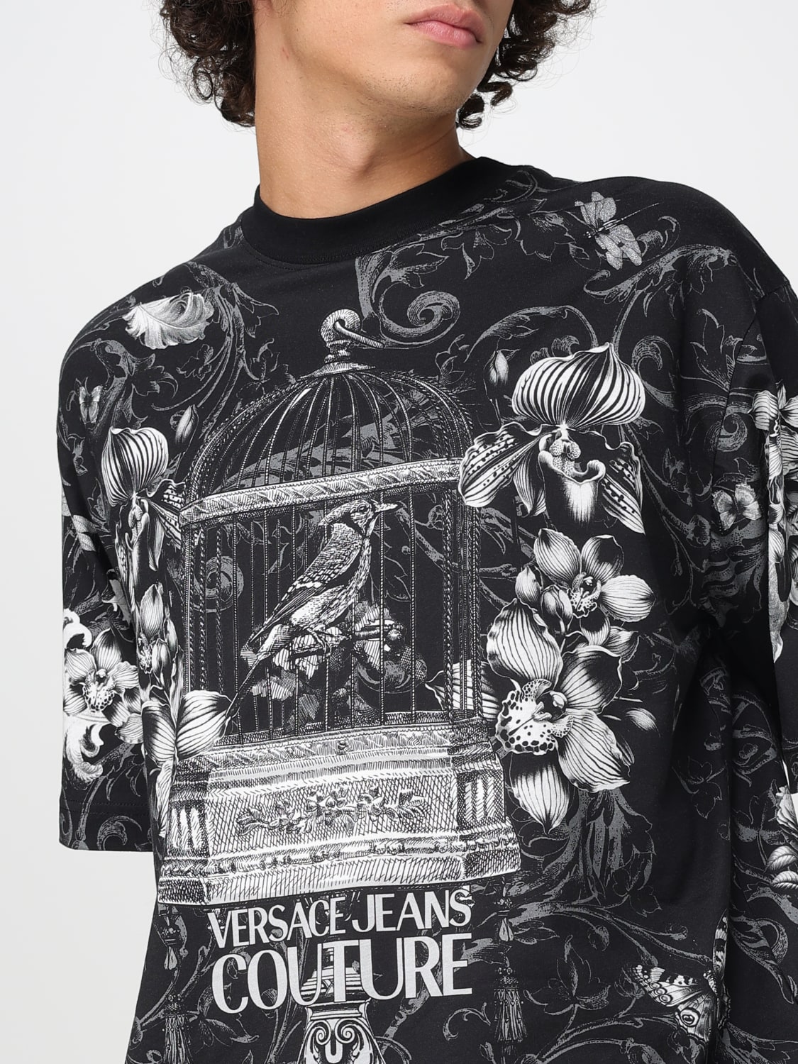 VERSACE JEANS COUTURE T-SHIRT: T-shirt men Versace Jeans Couture, Black - Img 3