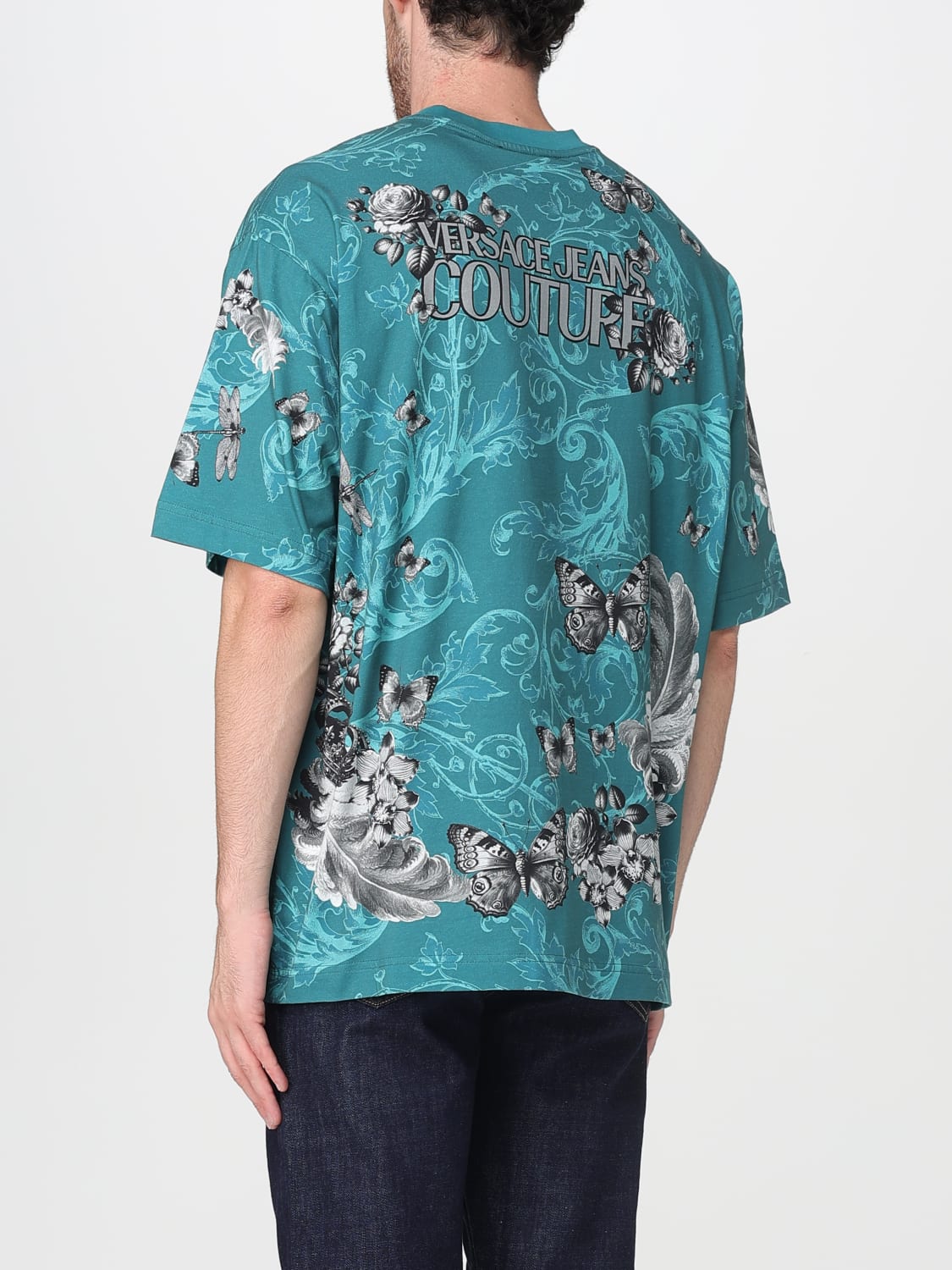 VERSACE JEANS COUTURE T-SHIRT: T-shirt men Versace Jeans Couture, Water - Img 2