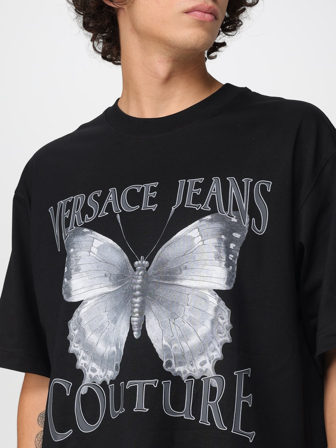 VERSACE JEANS COUTURE T-SHIRT: T-shirt men Versace Jeans Couture, Black - Img 3