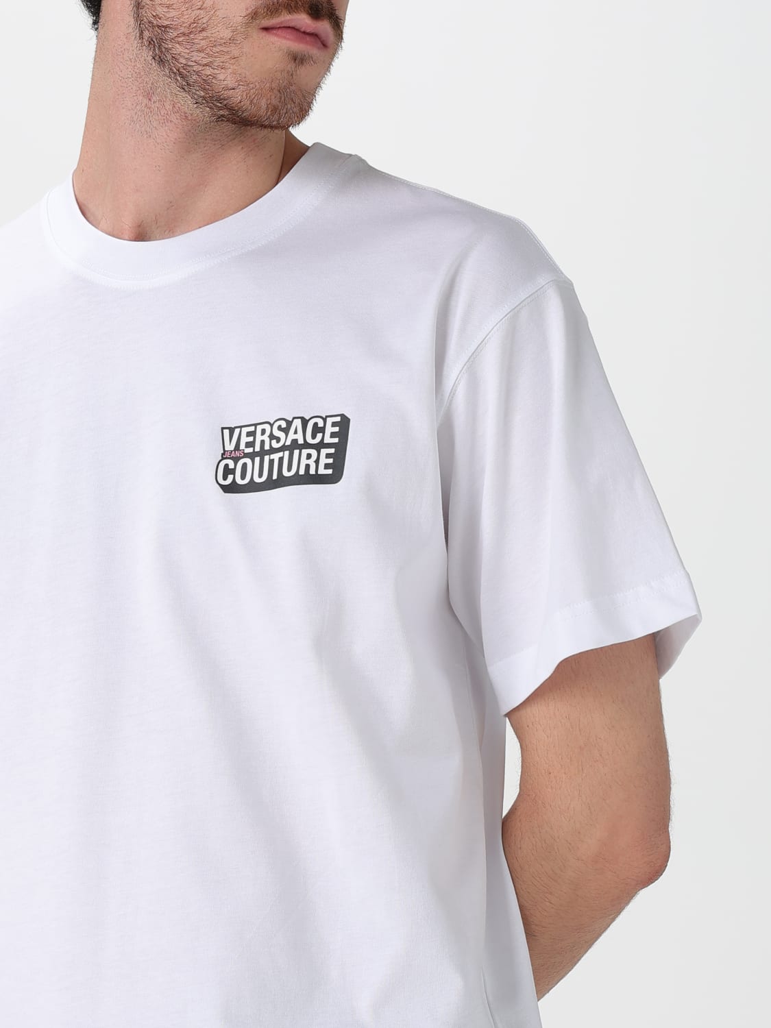 VERSACE JEANS COUTURE T-SHIRT: T-shirt men Versace Jeans Couture, White - Img 3