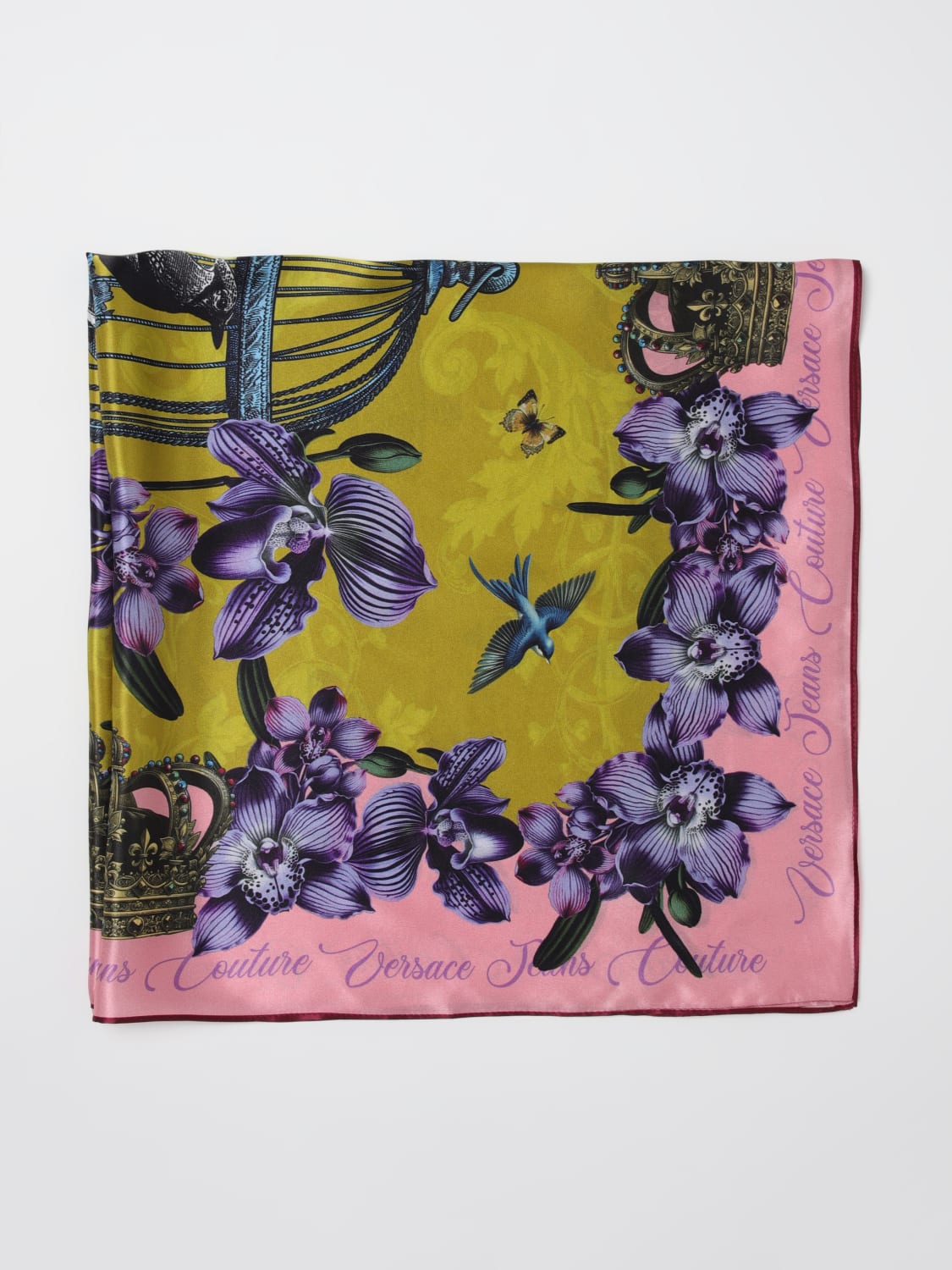 VERSACE JEANS COUTURE FULAR: Fular mujer Versace Jeans Couture, Rosa - Img 1