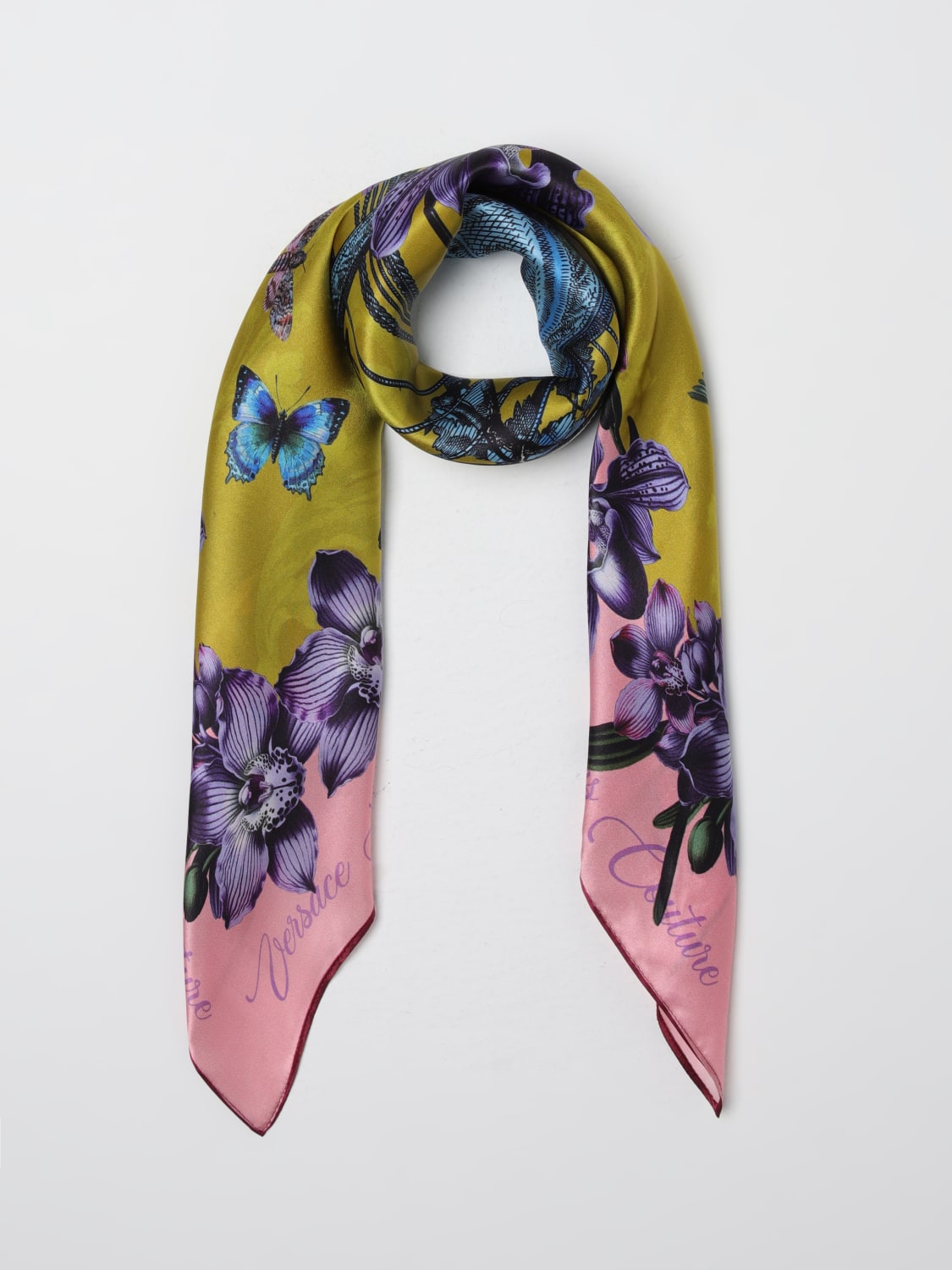 VERSACE JEANS COUTURE FULAR: Fular mujer Versace Jeans Couture, Rosa - Img 2